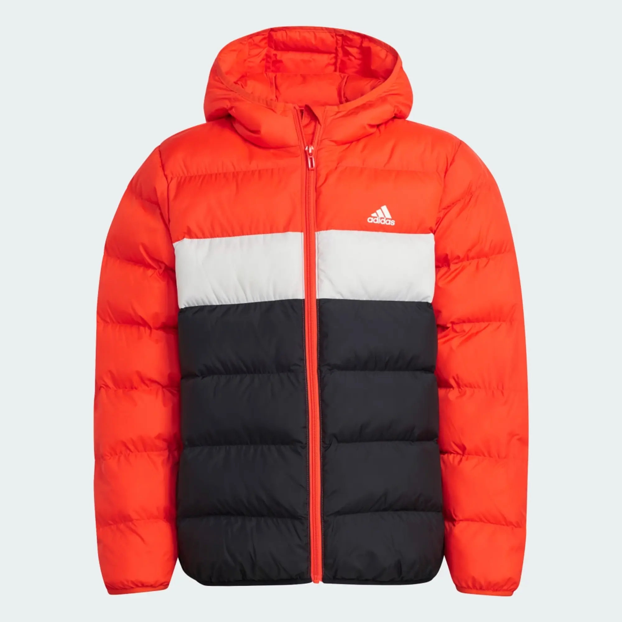 Manchester United x adidas Kids Colourblock Synthetic Down Jacket Red