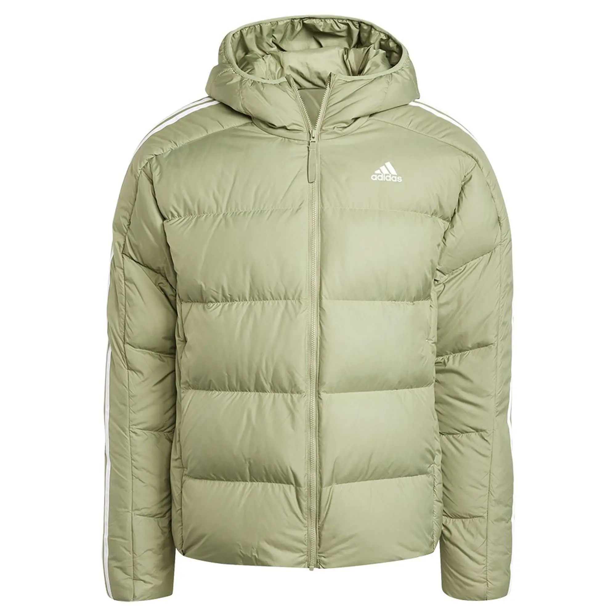 Manchester United x adidas Mens Essentials Midweight Down Hooded Jacket Green