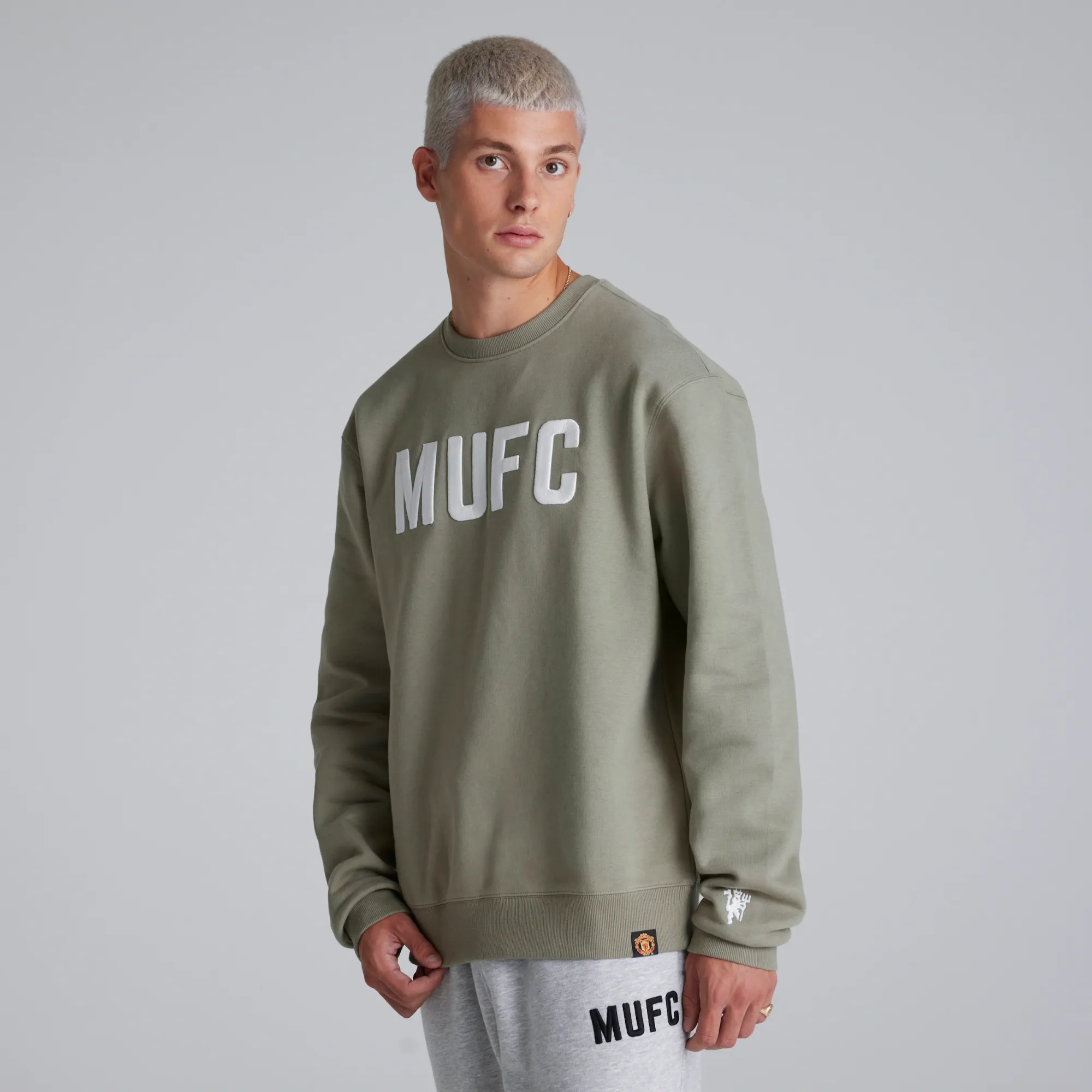 RAW Manchester United Mens MUFC Sweatshirt Green
