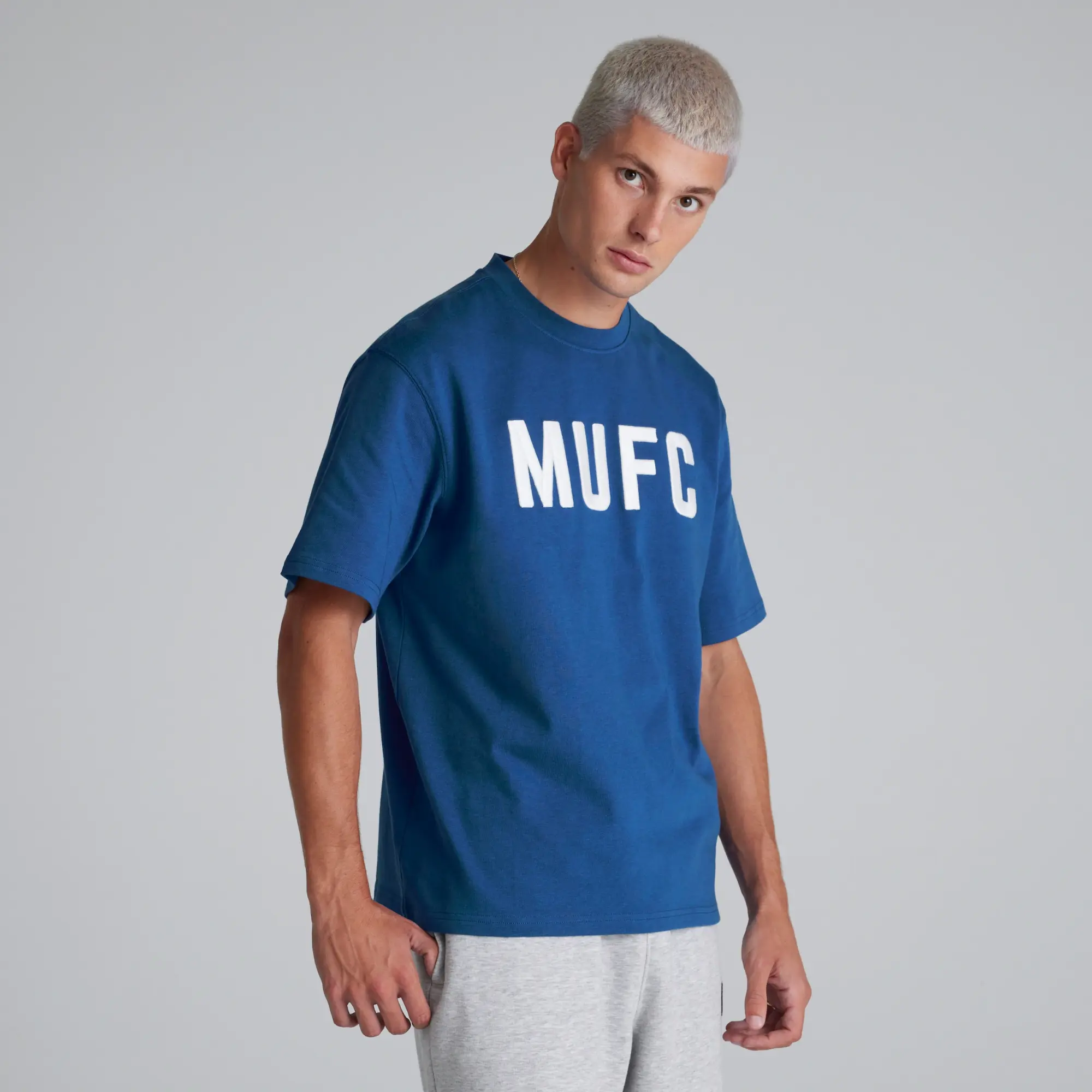 RAW Manchester United Mens MUFC T-Shirt Blue
