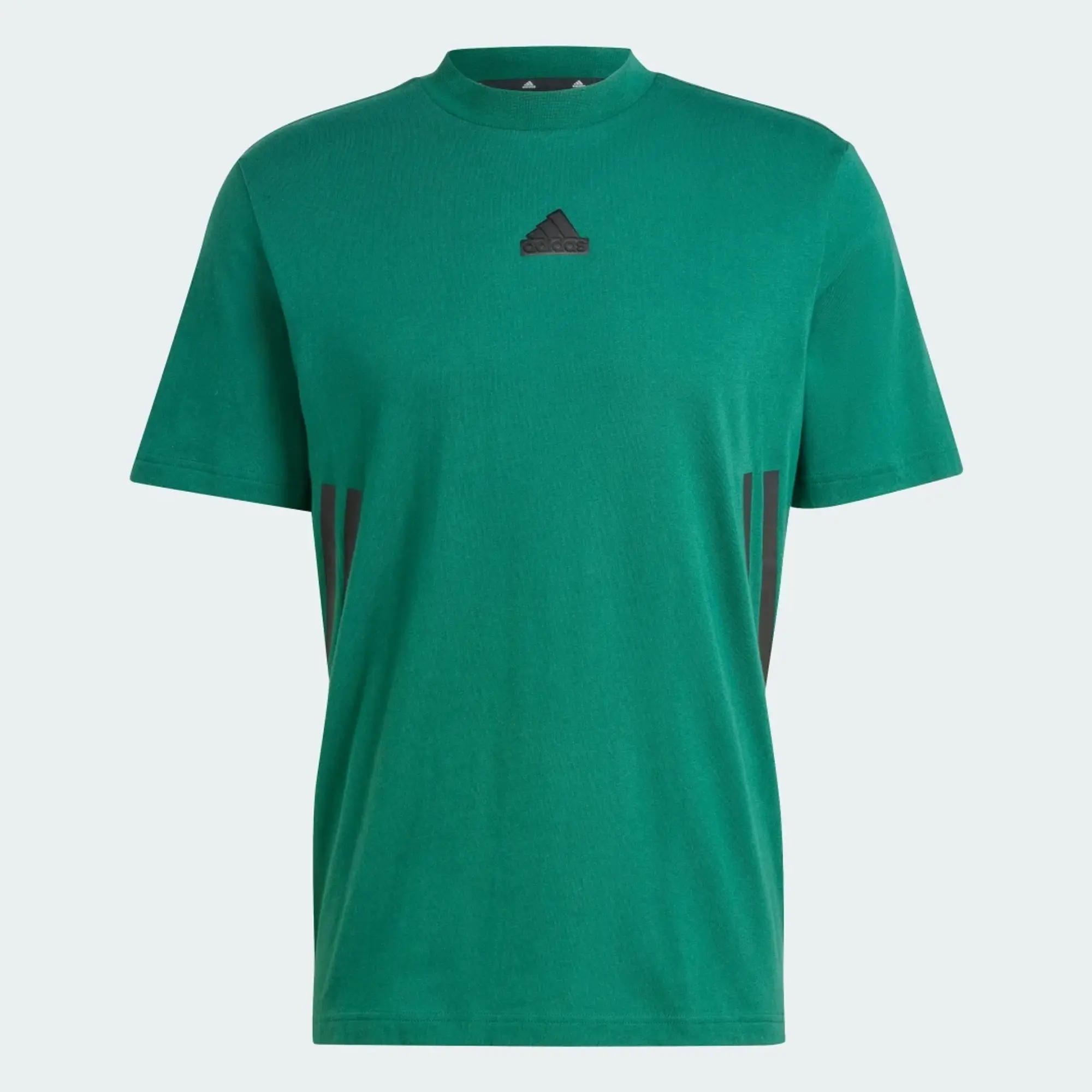 Manchester United x adidas Mens Future Icons 3-Stripes T-Shirt Green
