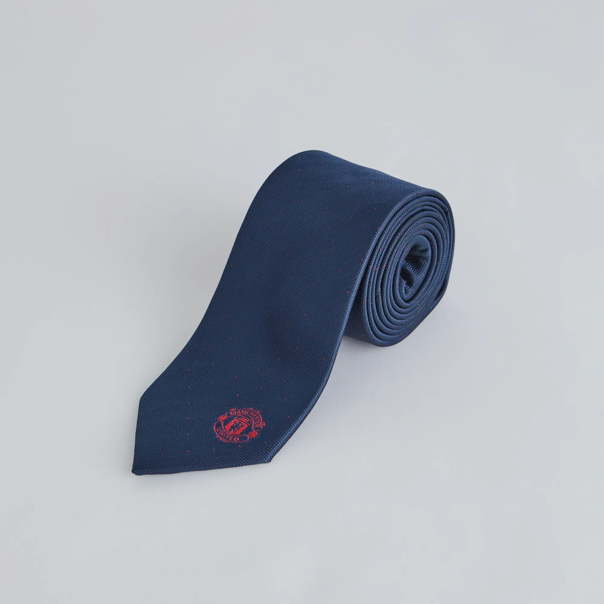 WIEBO Manchester United Crest Tie Navy