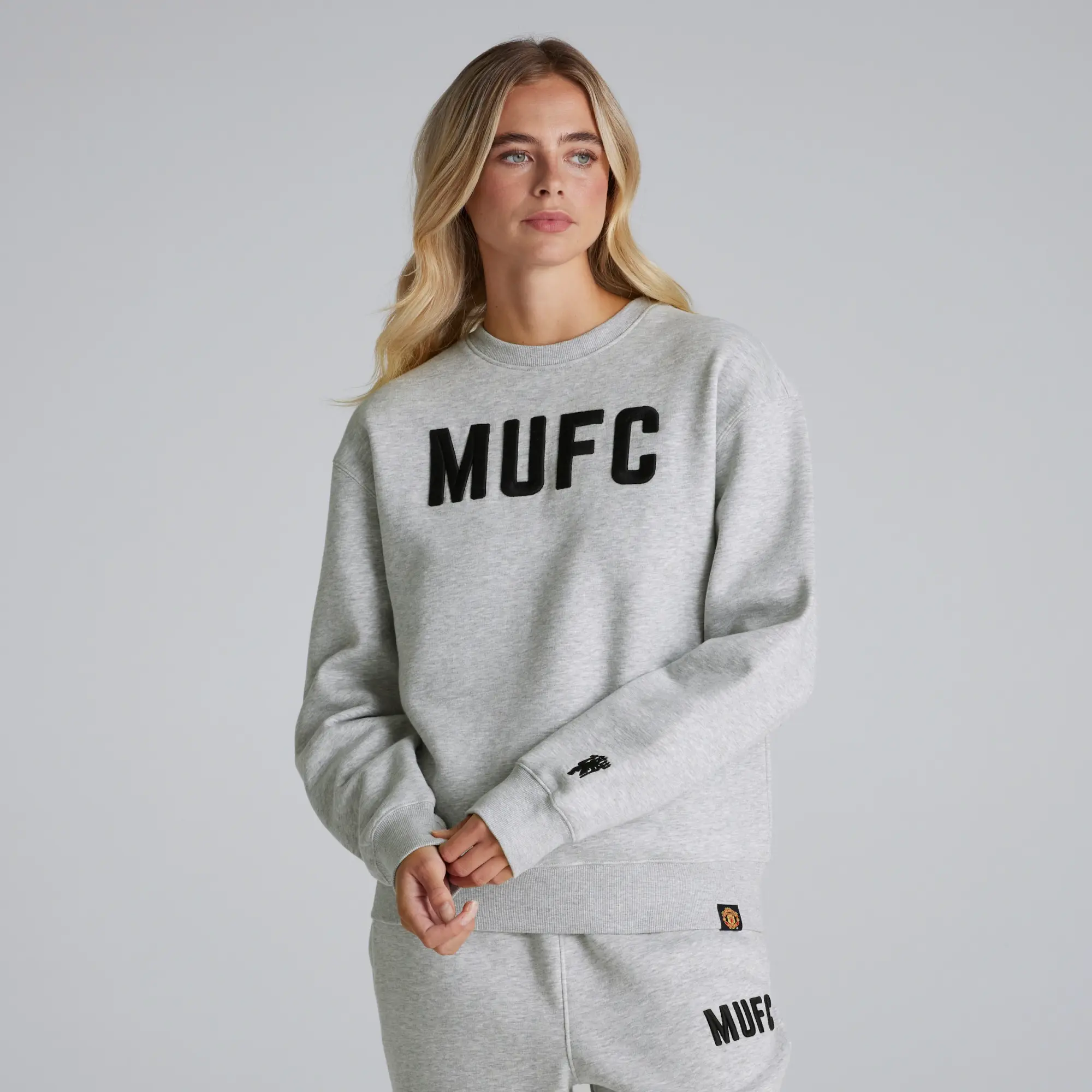 RAW Manchester United Womens MUFC Sweatshirt Grey
