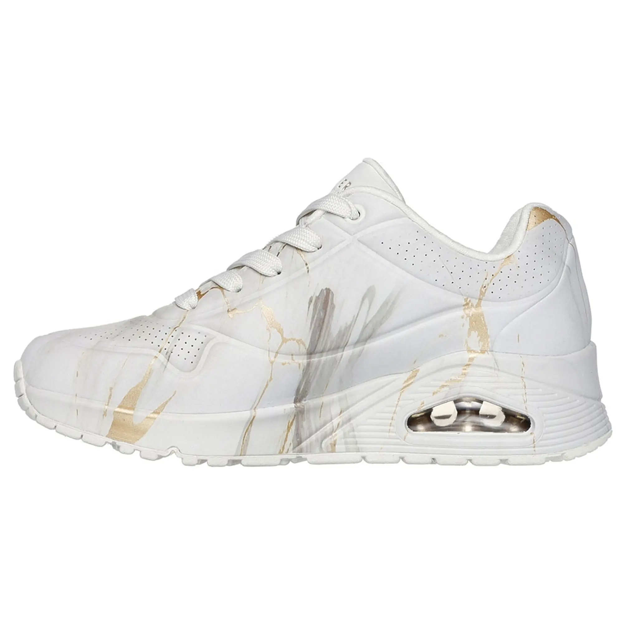 Skechers Women's Uno - Marble Marvel Sneaker in Off White