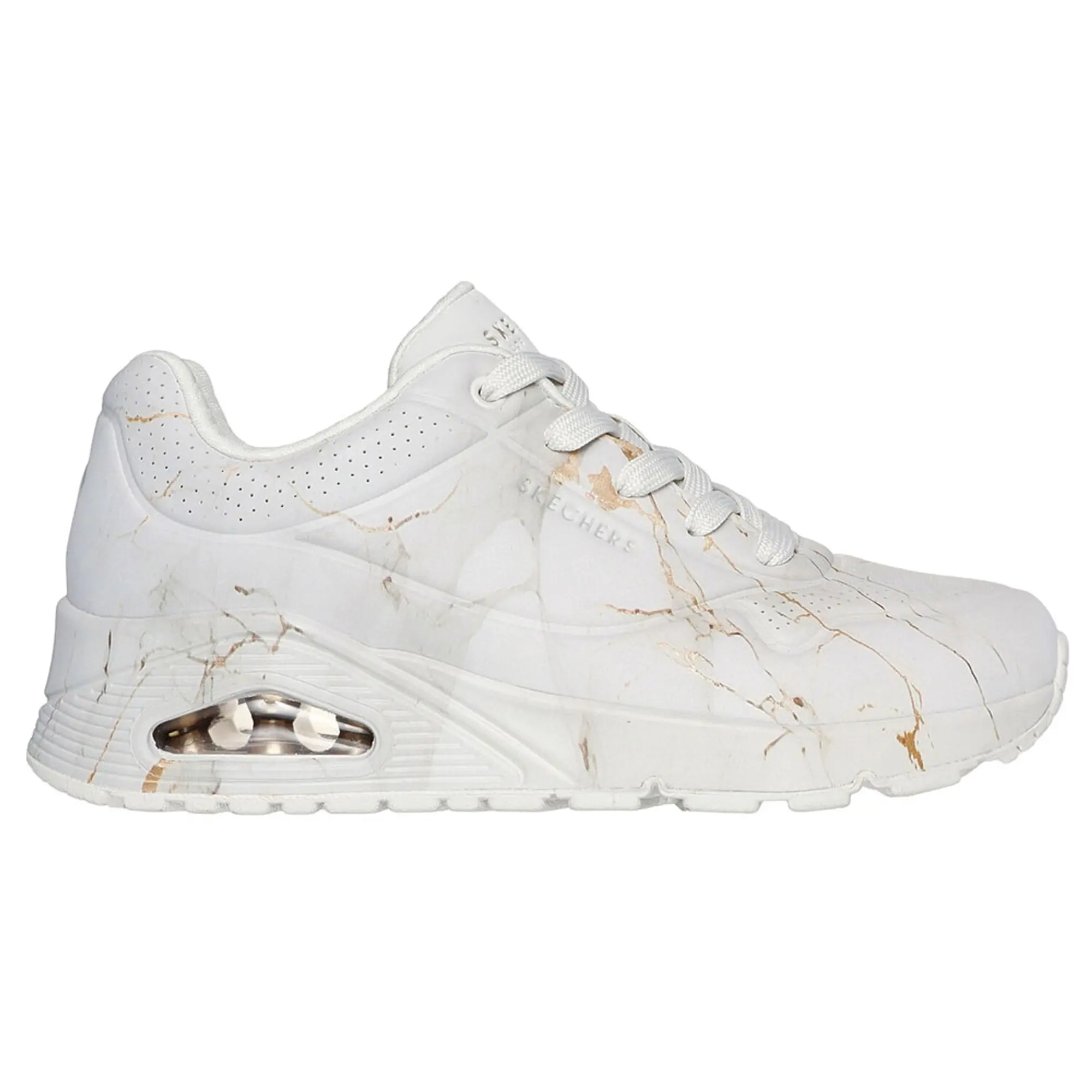 Skechers Women's Uno - Marble Marvel Sneaker in Off White