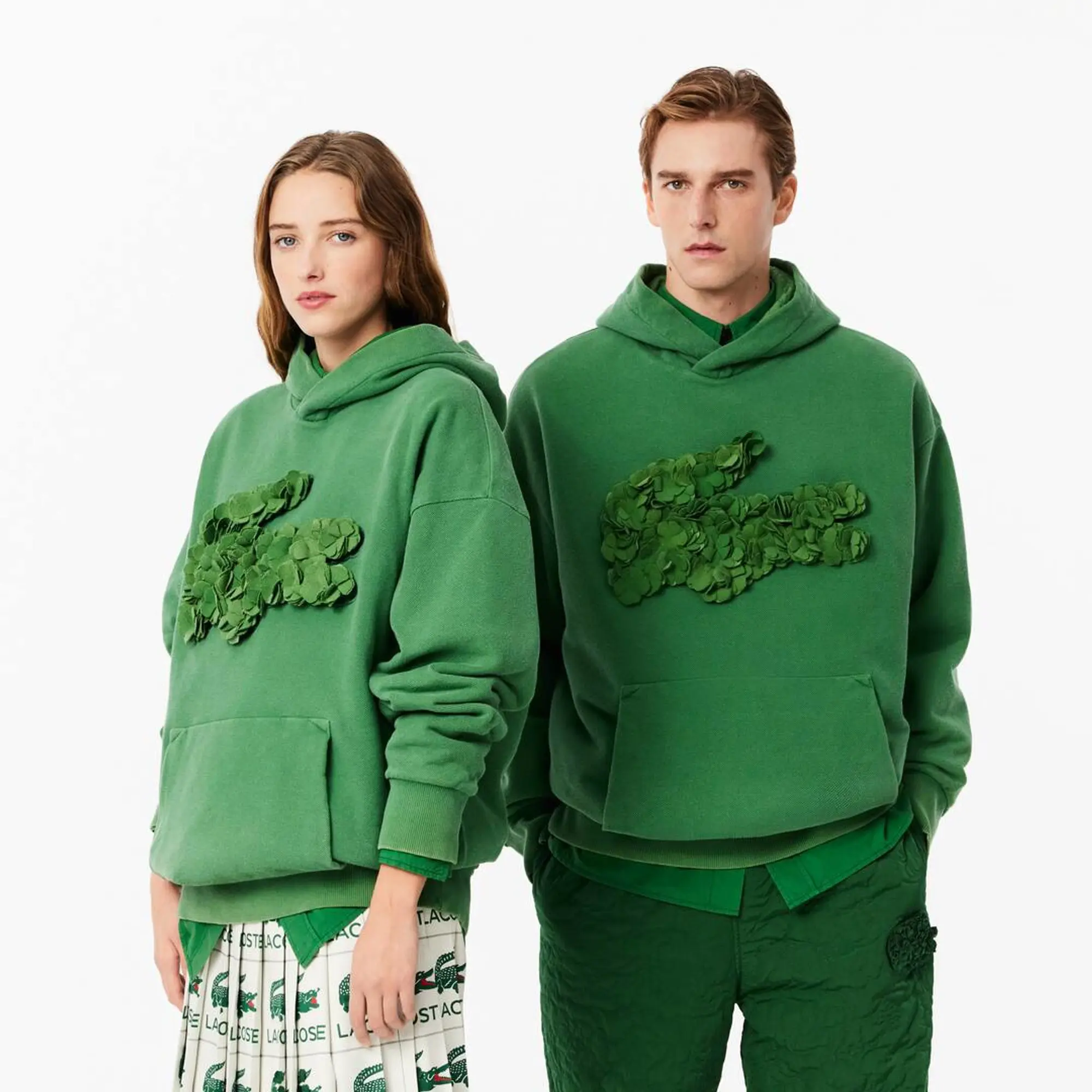 Lacoste Embroidery Collection Hoodie - Pine Green