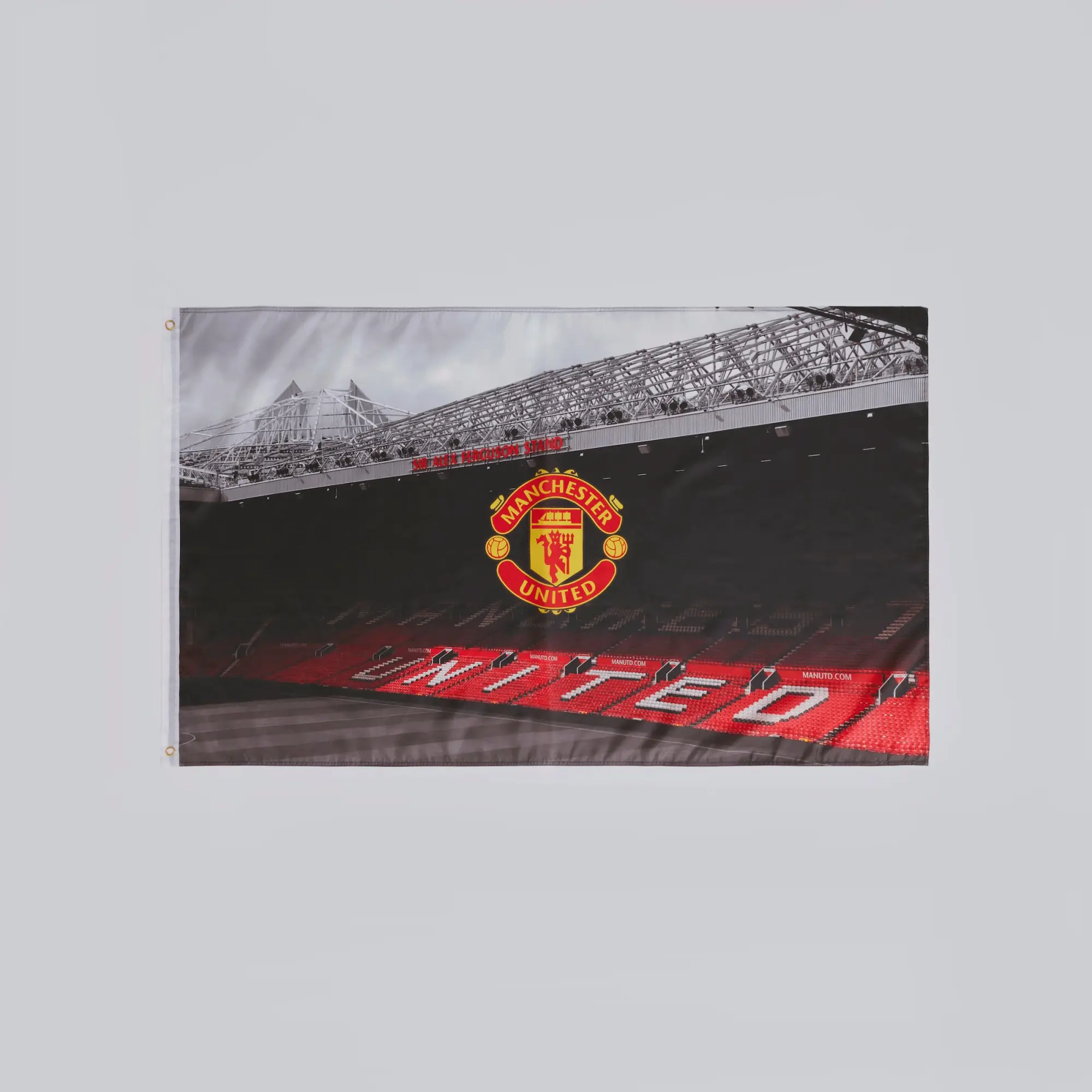 FOCO Manchester United Old Trafford Stadium Flag Black