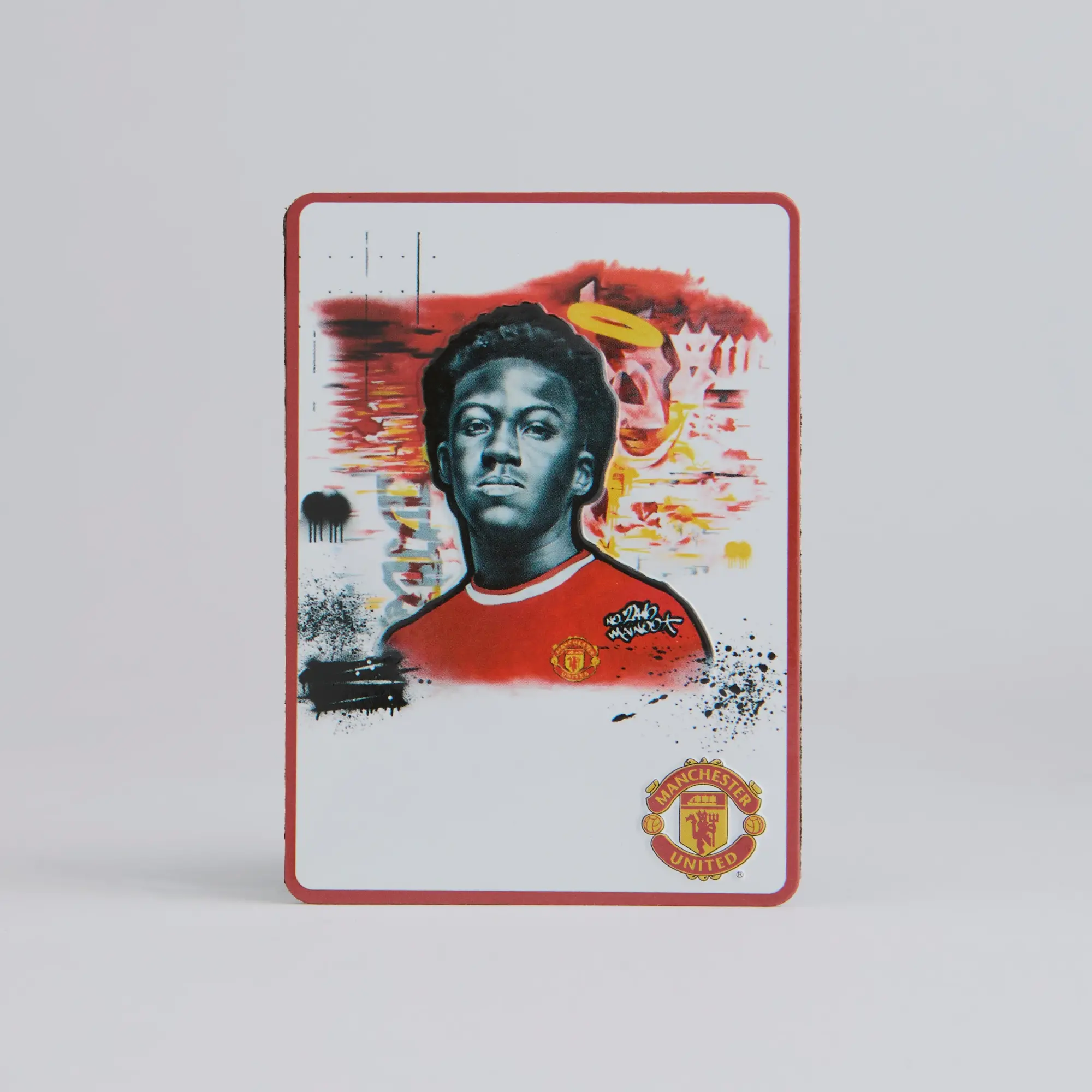 Storm Manchester United Graffiti Mainoo Magnet White