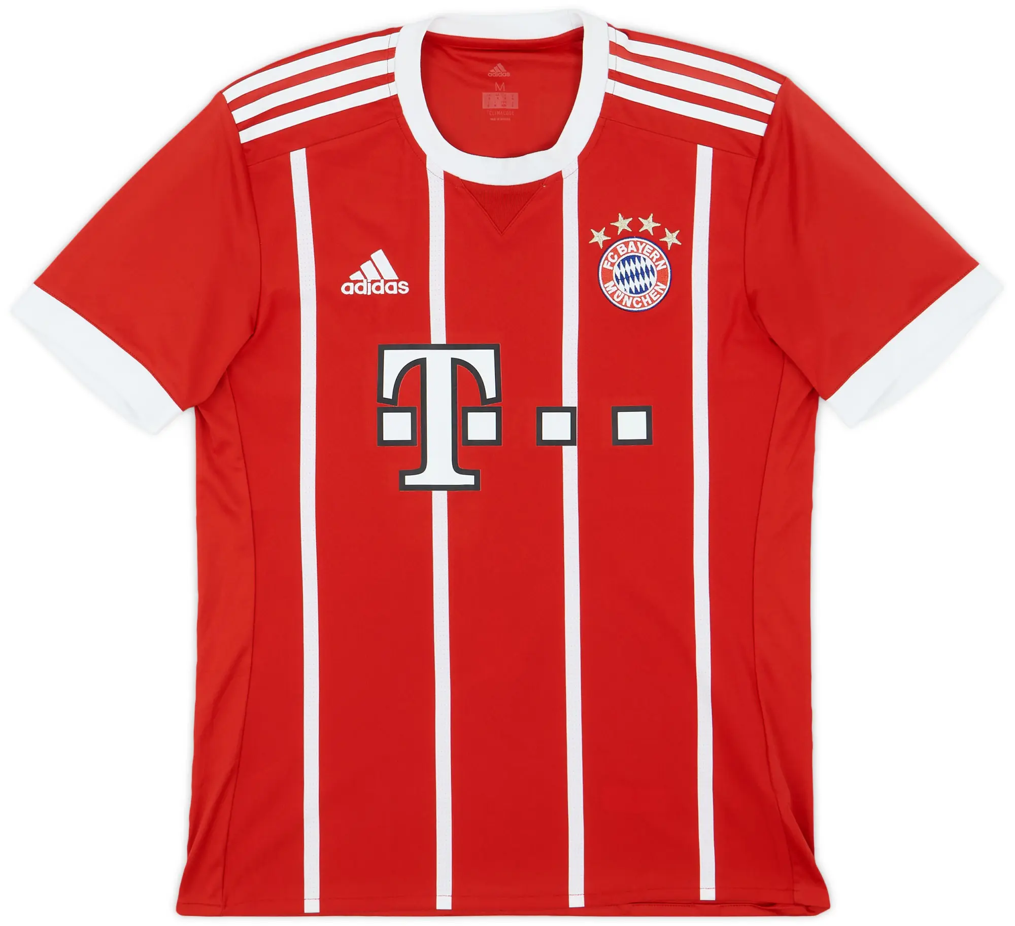 adidas 2017-18 Bayern Munich Home Shirt - 9/10 - (M)