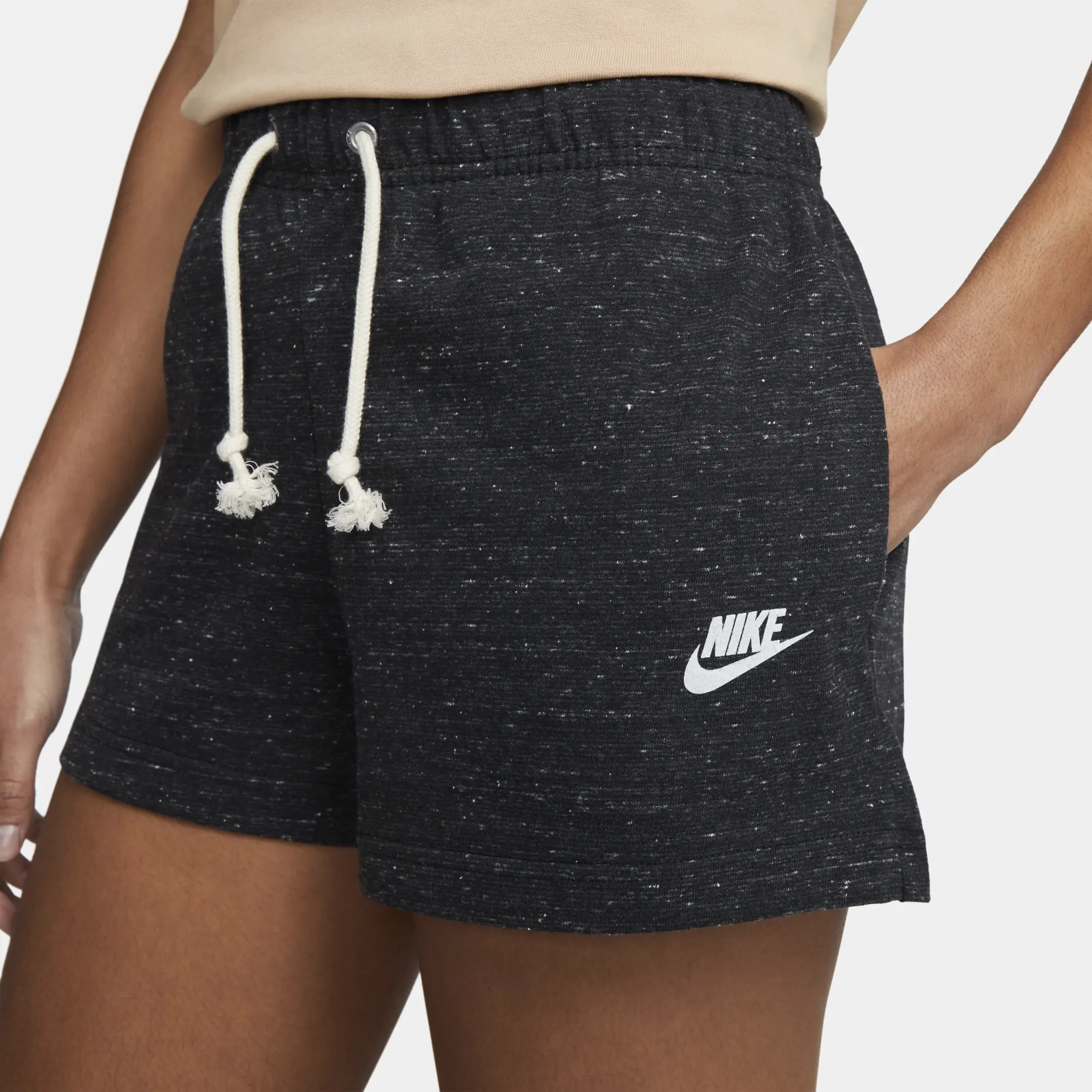 Nike Sportswear Gym Vintage Women's Shorts - Black - Sustainable Blends Minimum