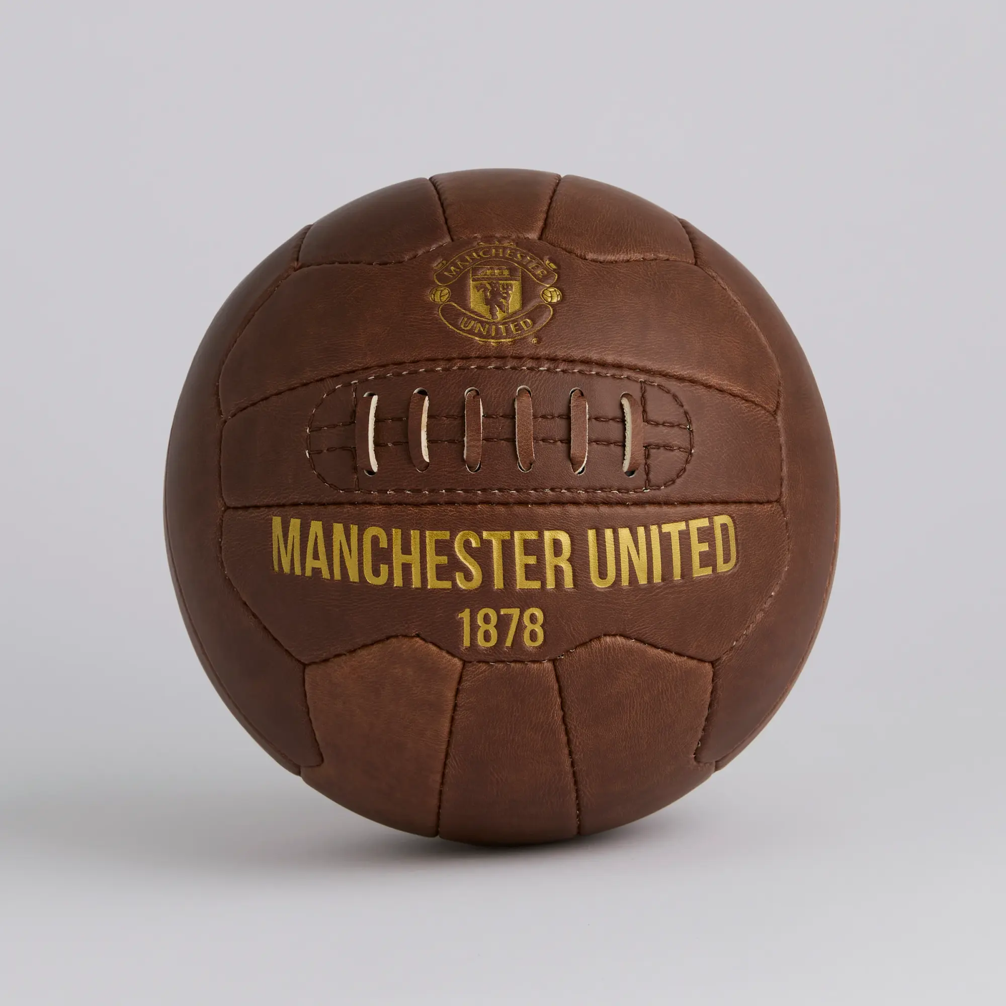 Different Gravy Manchester United Heritage Football Size 5 Brown