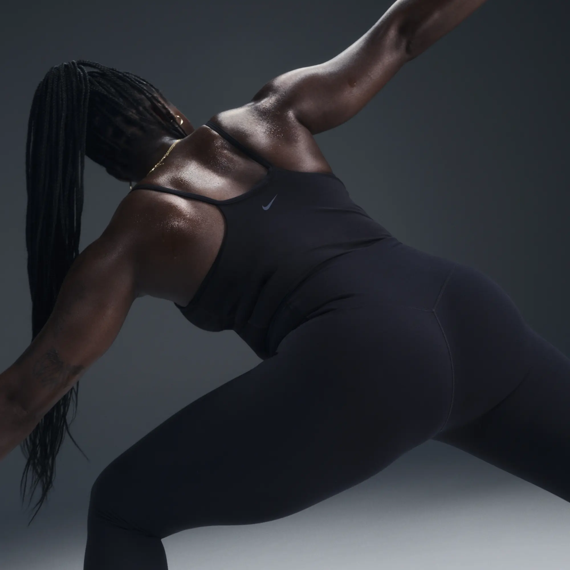 Nike Training Zenvy Dri-Fit High Waisted Full Length Leggings In Black