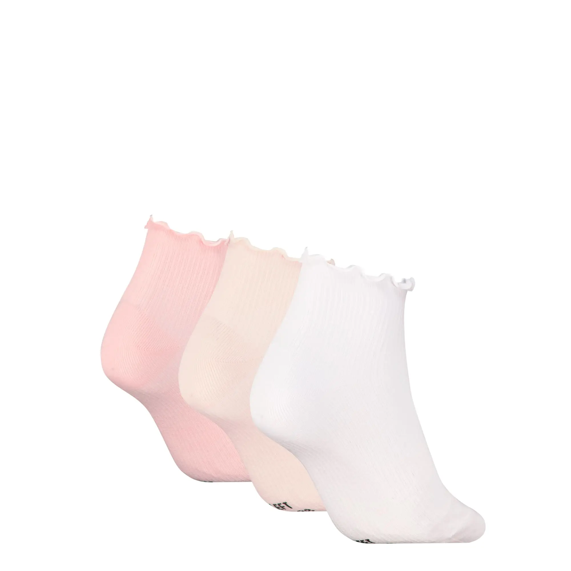 PUMA Women's Quarter Socks 3 Pack, Sand Combo