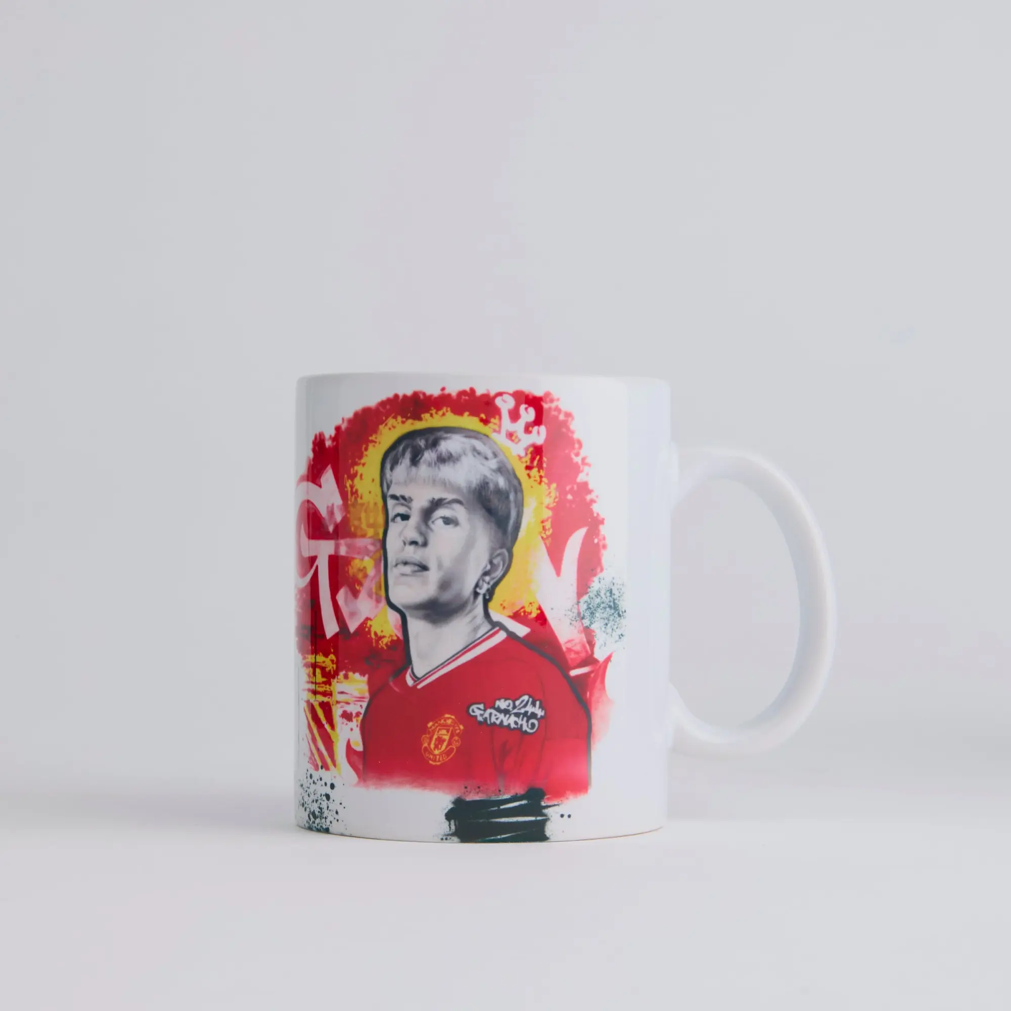 Storm Manchester United Graffiti Garnacho Mug White