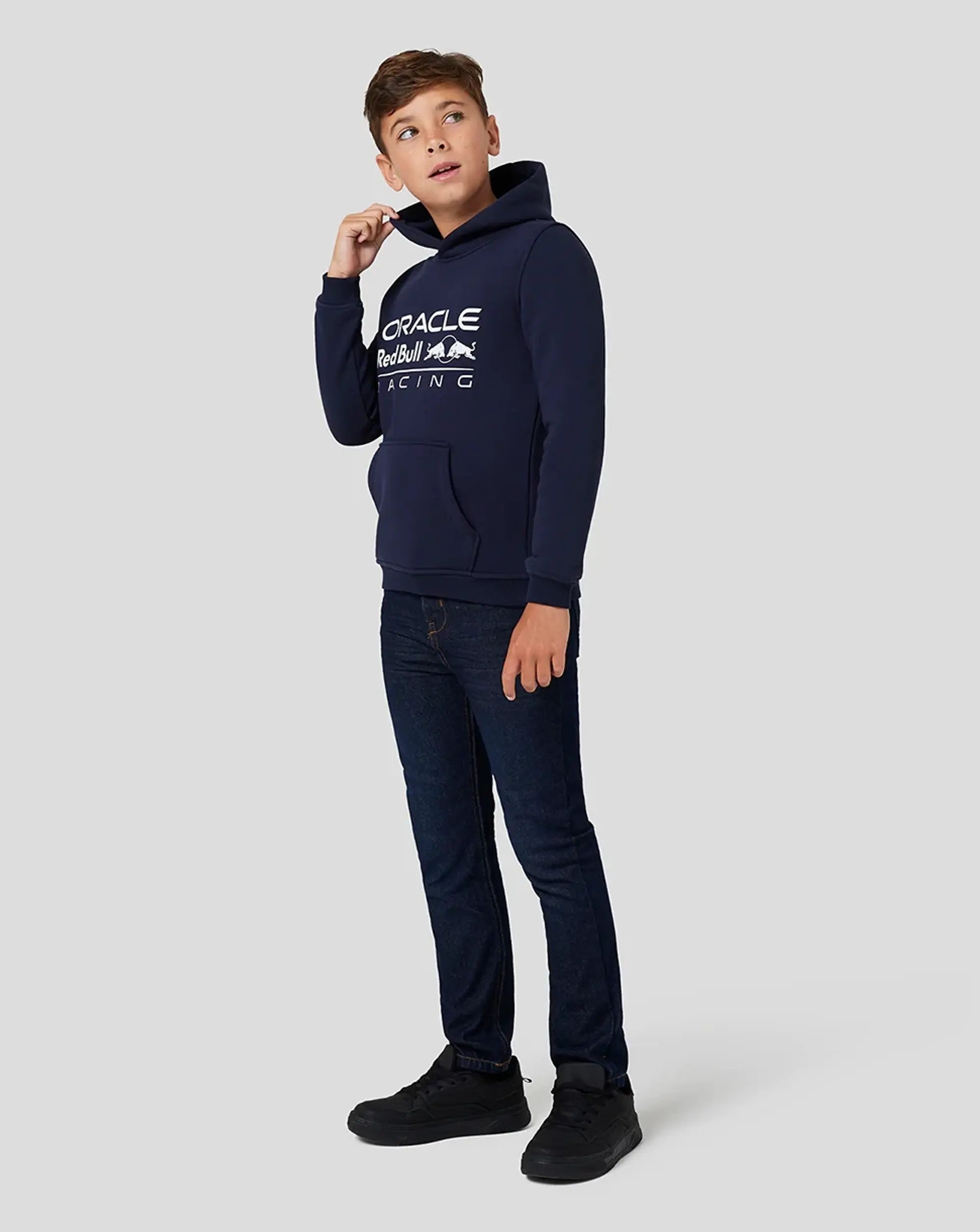 Castore Junior Oracle Red Bull Racing Core Overhead Hoodie - Night Sky