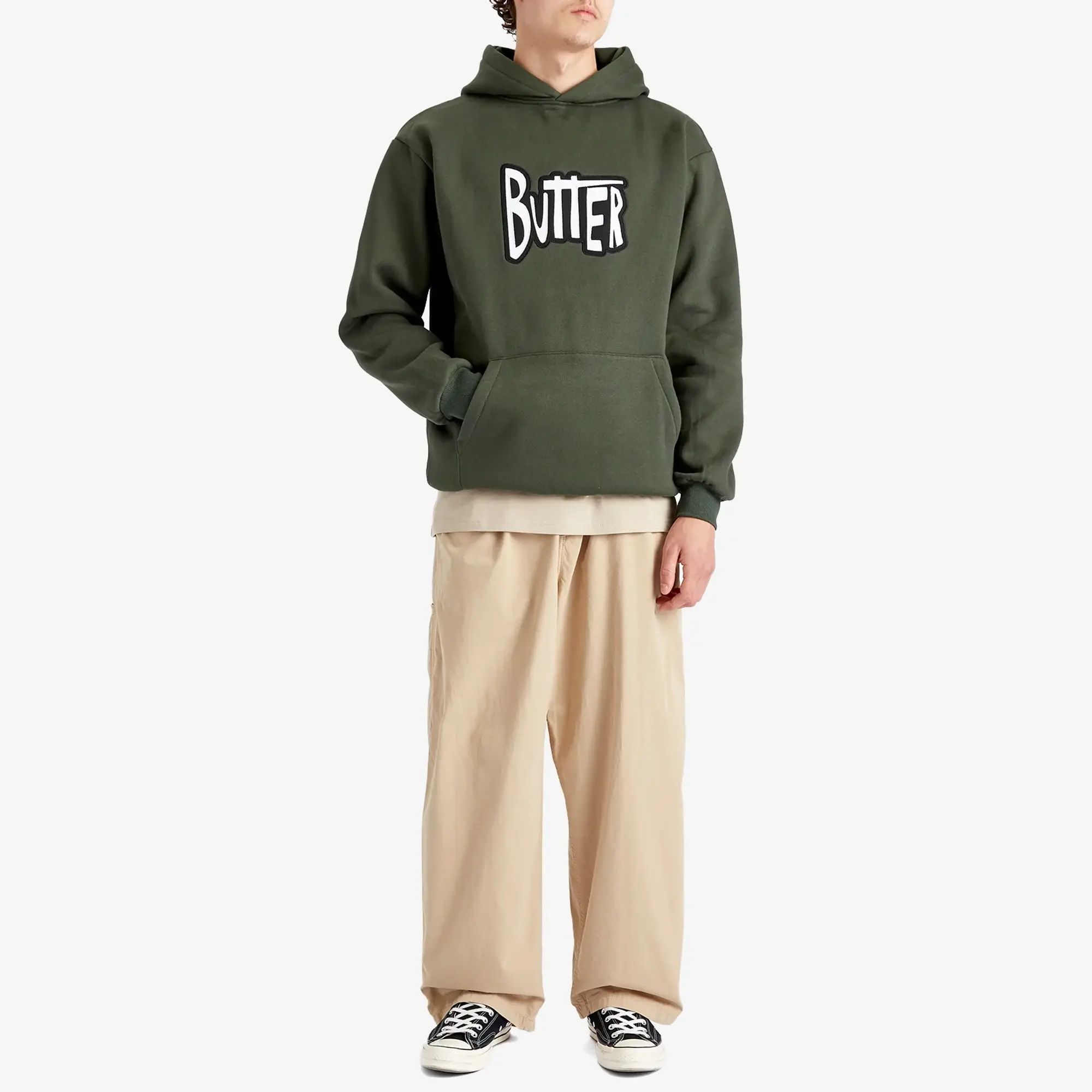 Butter Goods Men's Sketch Applique Hoodie Fatigue