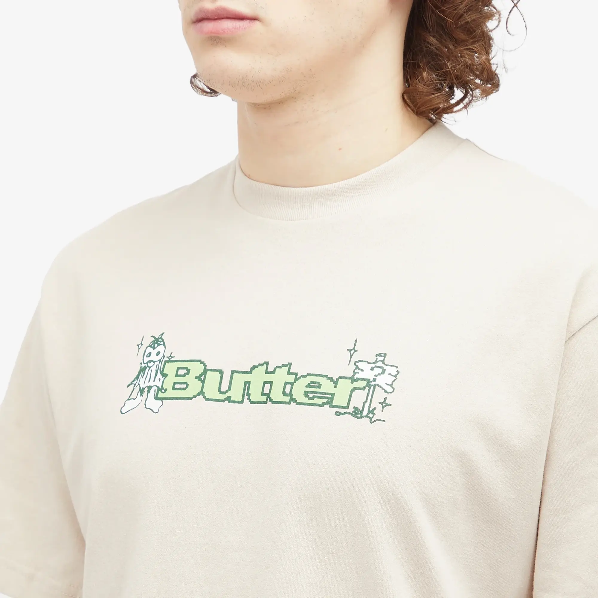 Butter Goods Men's Quest Logo T-Shirt Sand