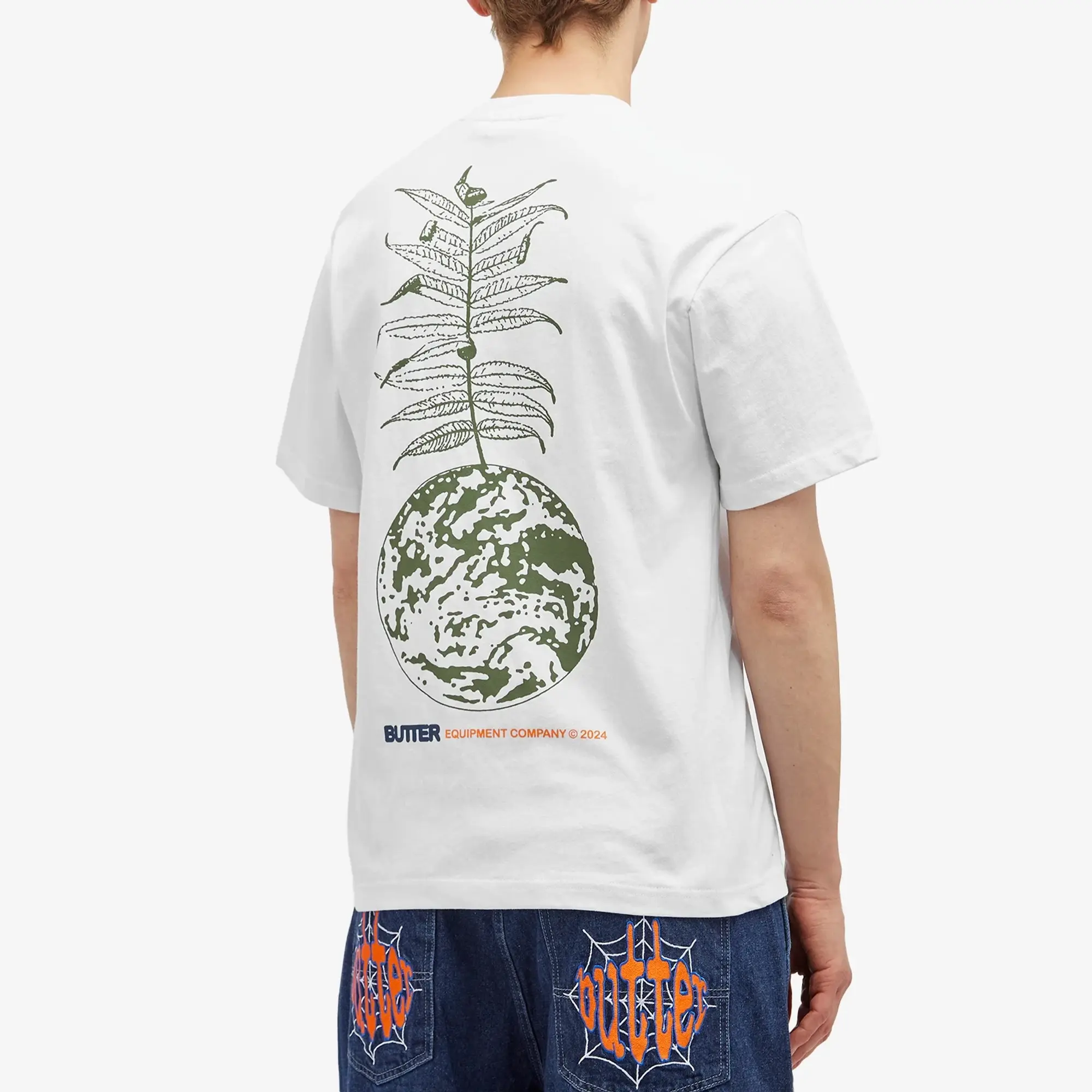 Butter Goods Men's Earth T-Shirt White