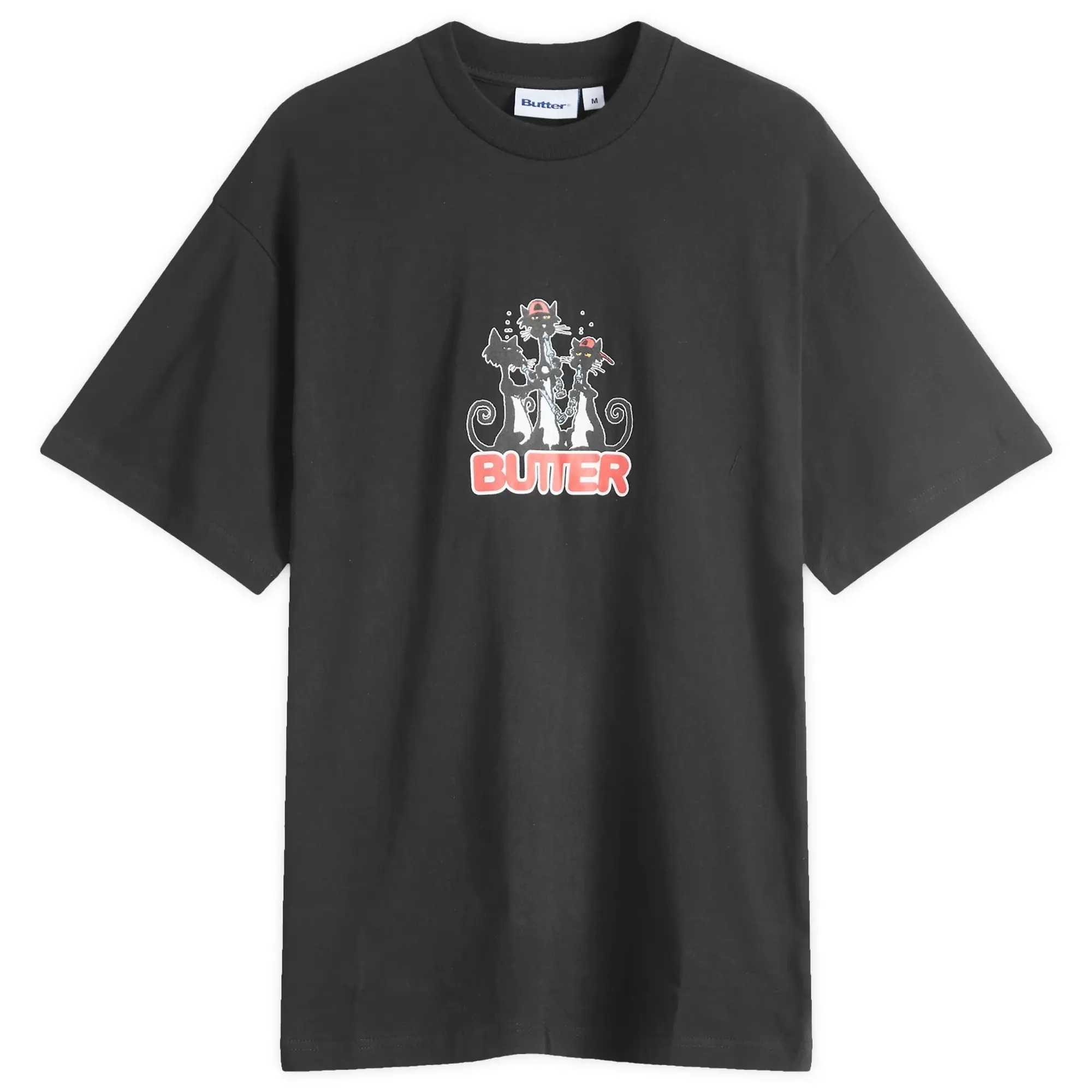 Butter Goods Men's Cats T-Shirt Black