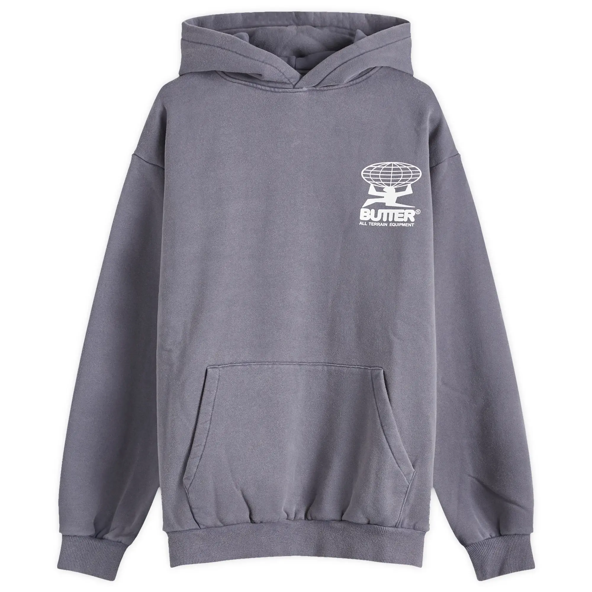 Butter Goods Men's All Terrain Hoodie Washed Steel