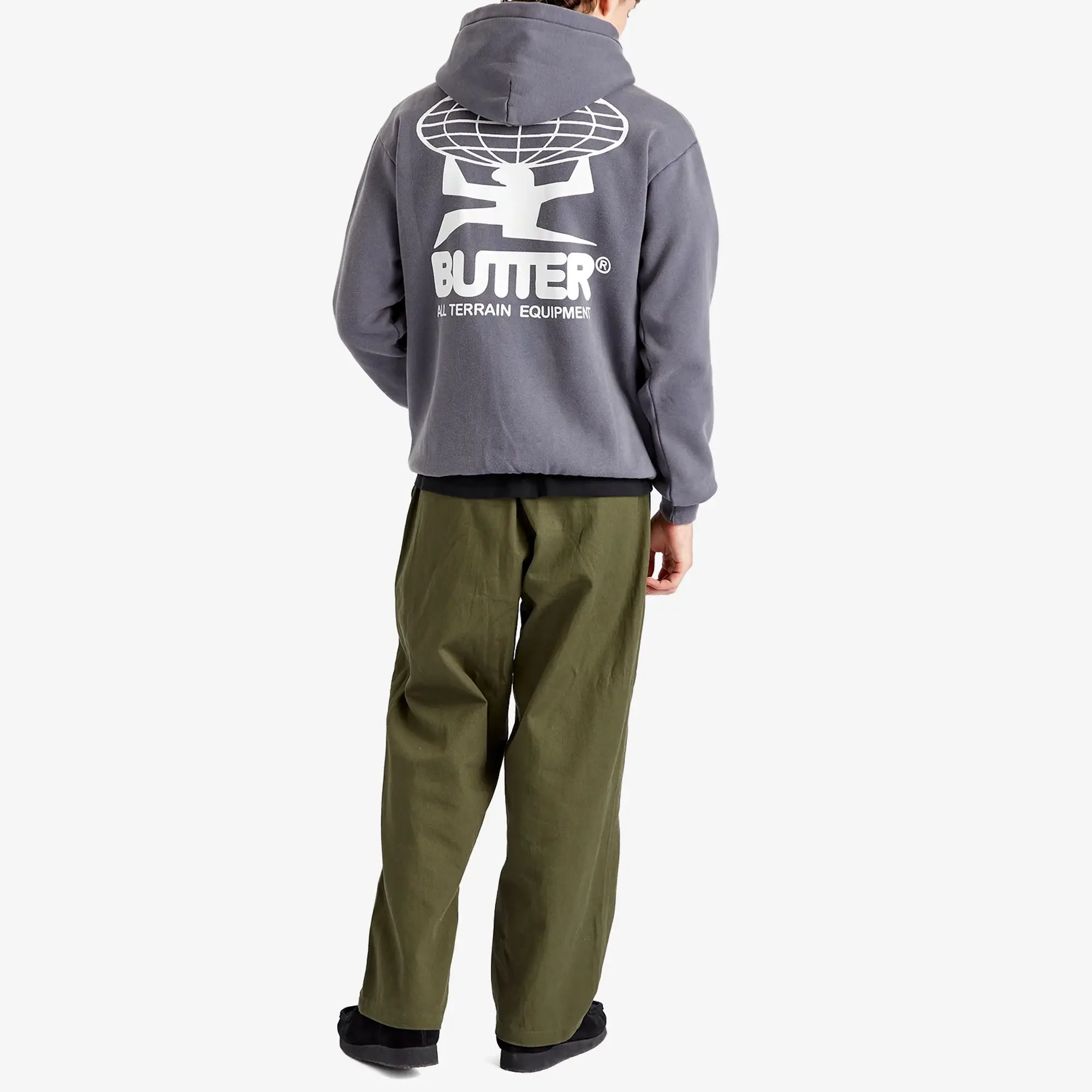 Butter Goods Men's All Terrain Hoodie Washed Steel