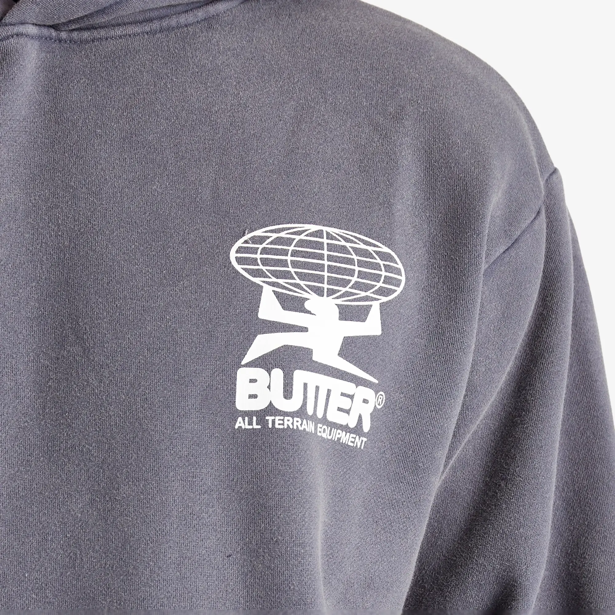 Butter Goods Men's All Terrain Hoodie Washed Steel