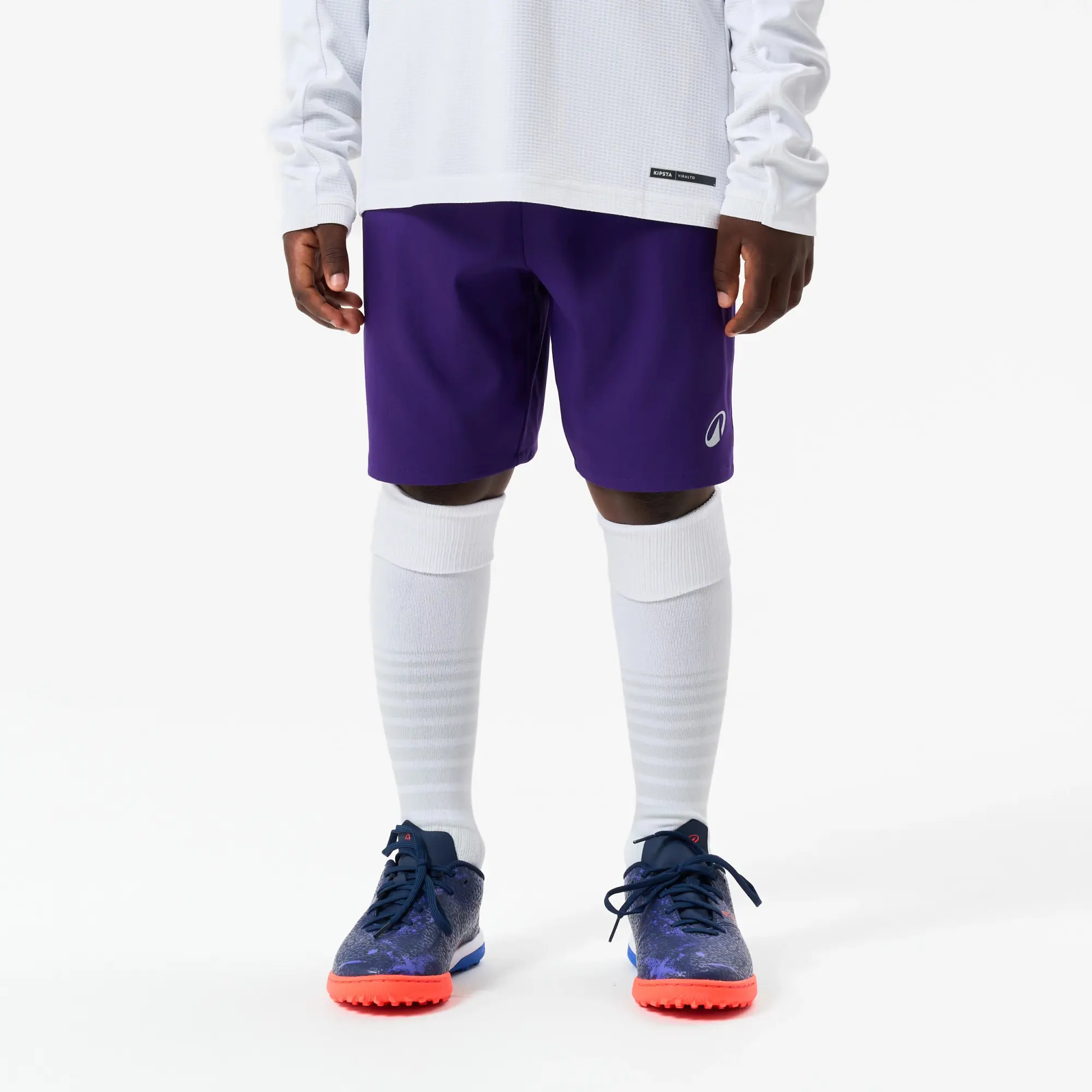 Kipsta Kids' Football Shorts Viralto Club - Purple