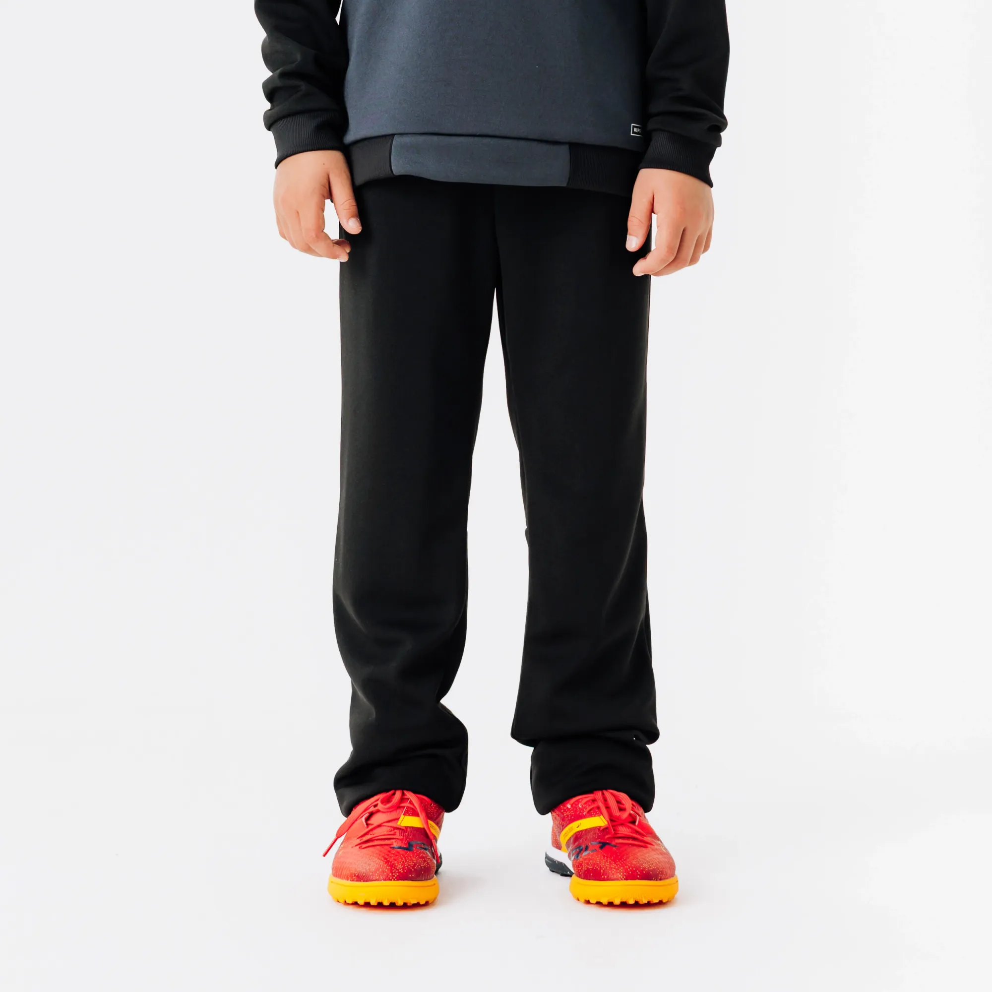 Kipsta Kids' Football Training Bottoms Essential - Black