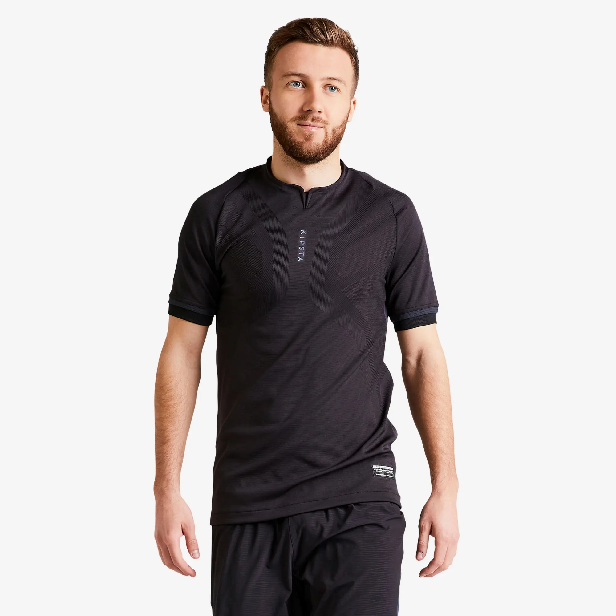 Kipsta Adult Football Shirt Clr - Black
