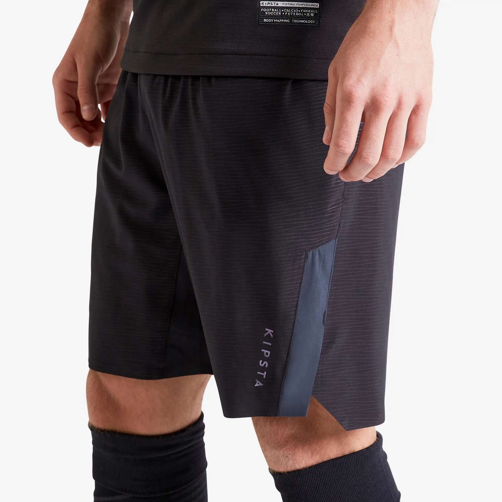 Kipsta Adult Football Shorts Clr - Black