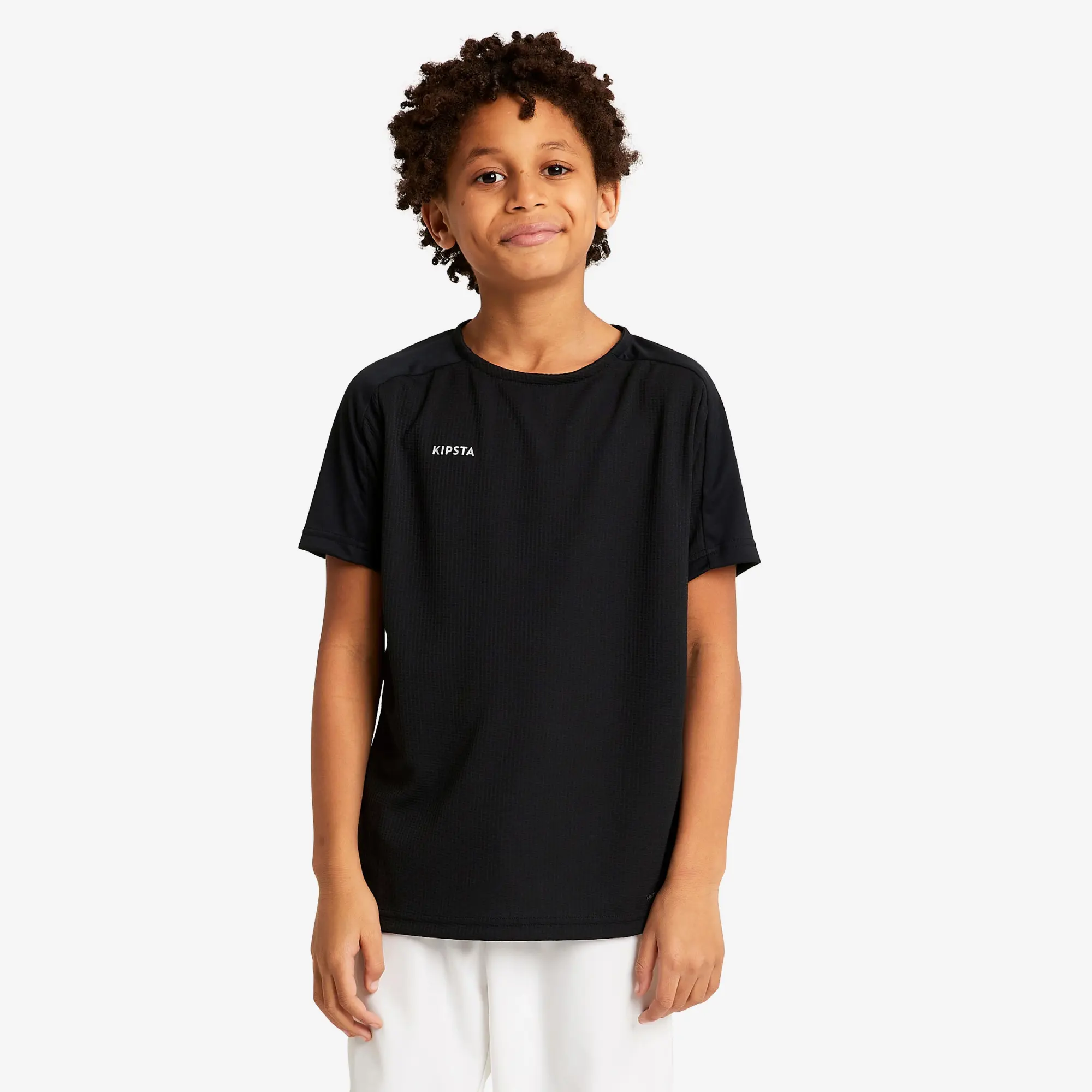 Kipsta Kids' Short-Sleeved Football Shirt Viralto Club - Black