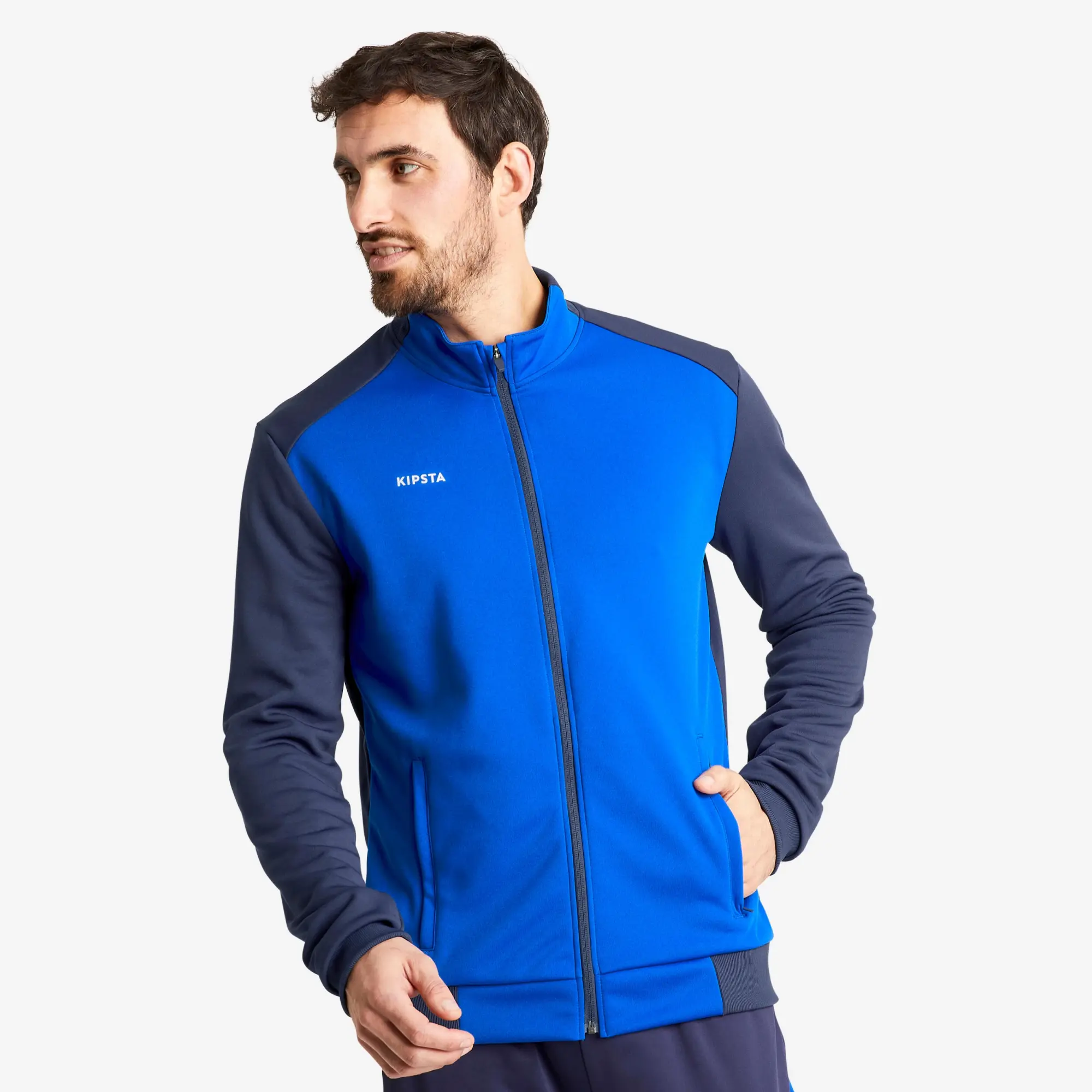 Kipsta Football Training Jacket Essential - Navy & Blue