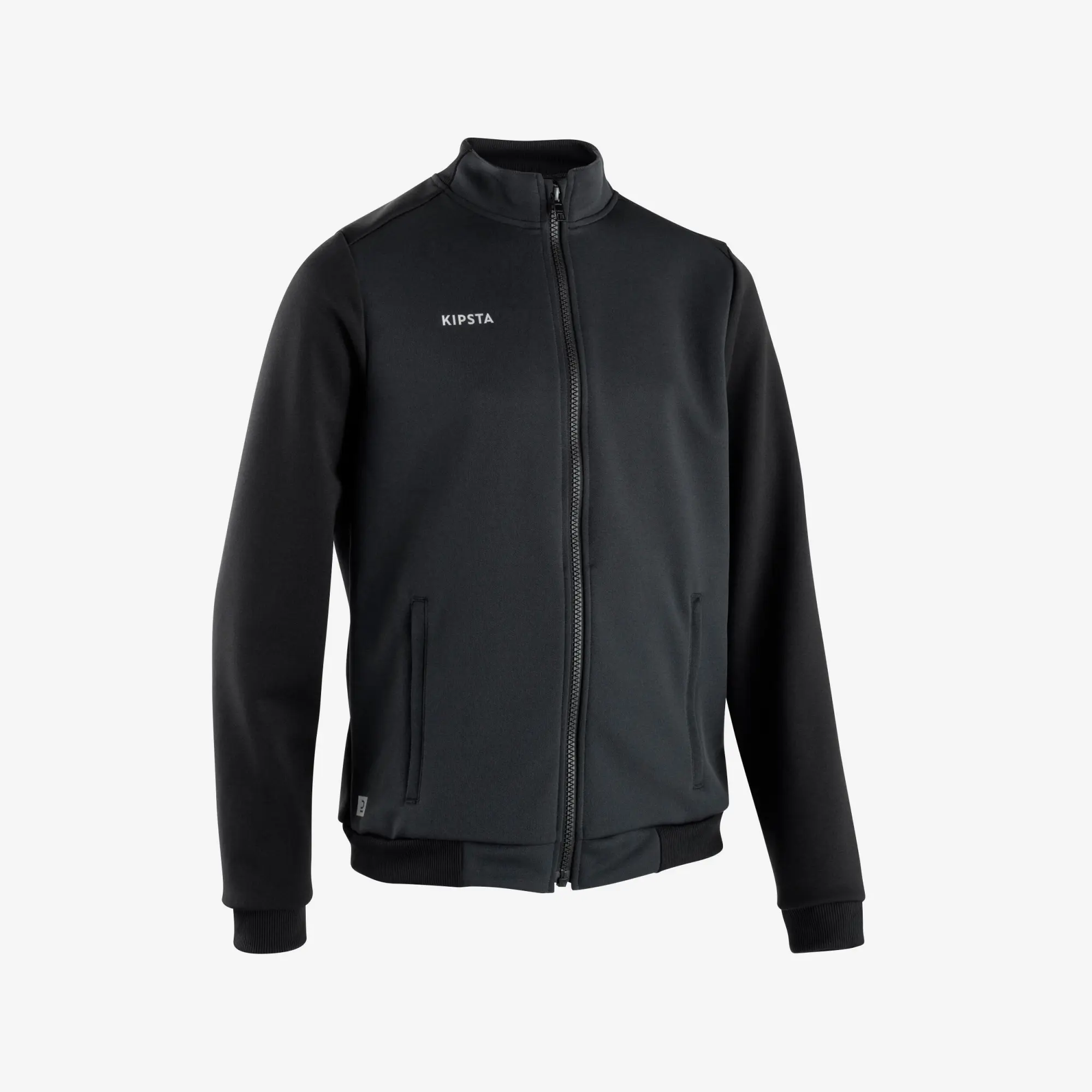 Kipsta Football Training Jacket Essential - Black & Grey