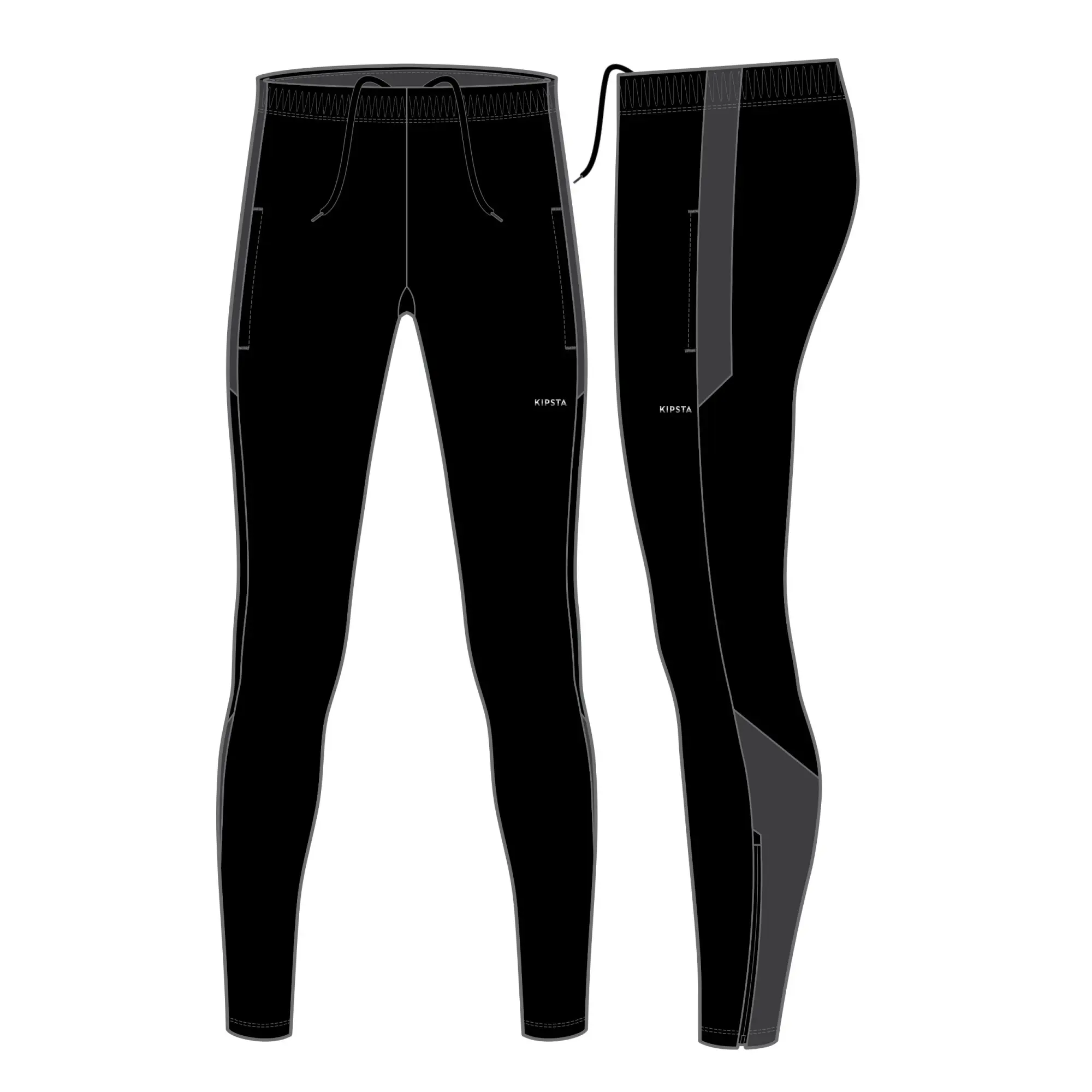 Kipsta Girls' Training Bottoms Viralto+ - Black
