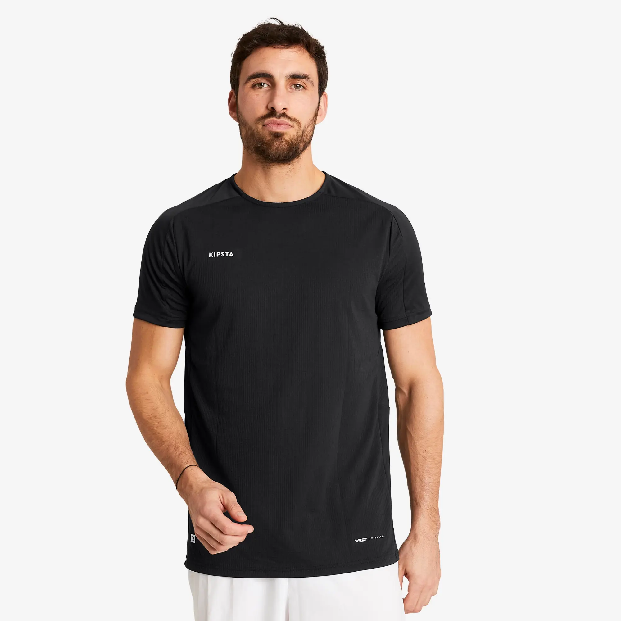 Kipsta Short-Sleeved Football Shirt Viralto Club - Black