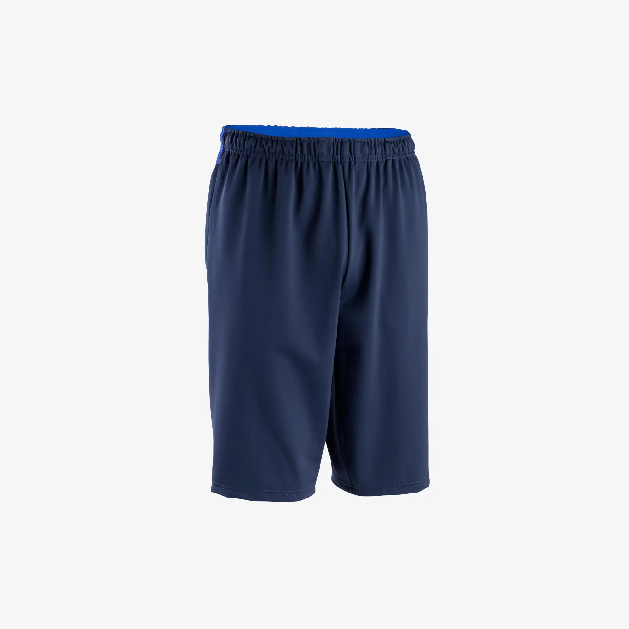 Kipsta Adult Long Football Shorts Viralto Club - Navy & Blue