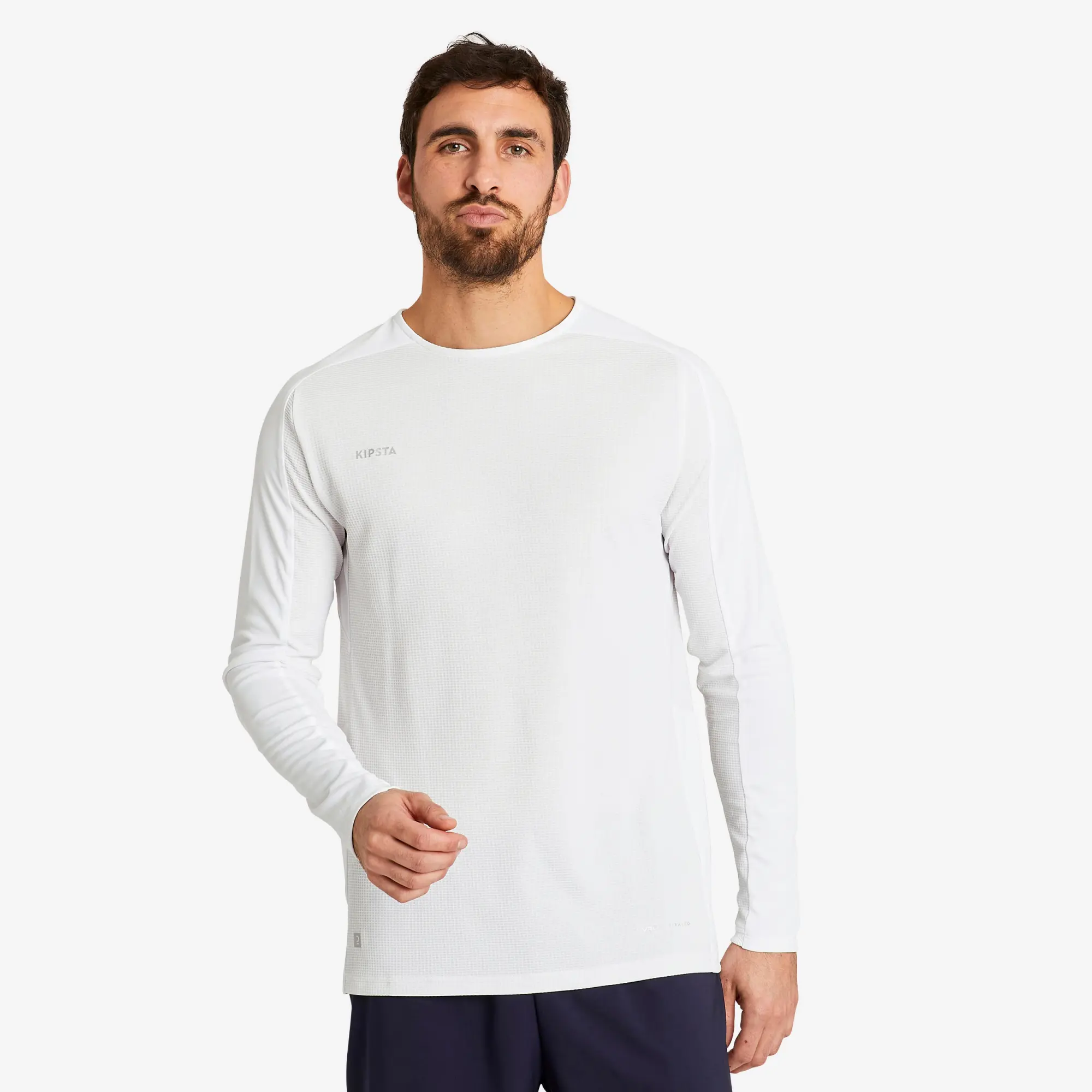 Kipsta Long-Sleeved Football Shirt Viralto Club - White