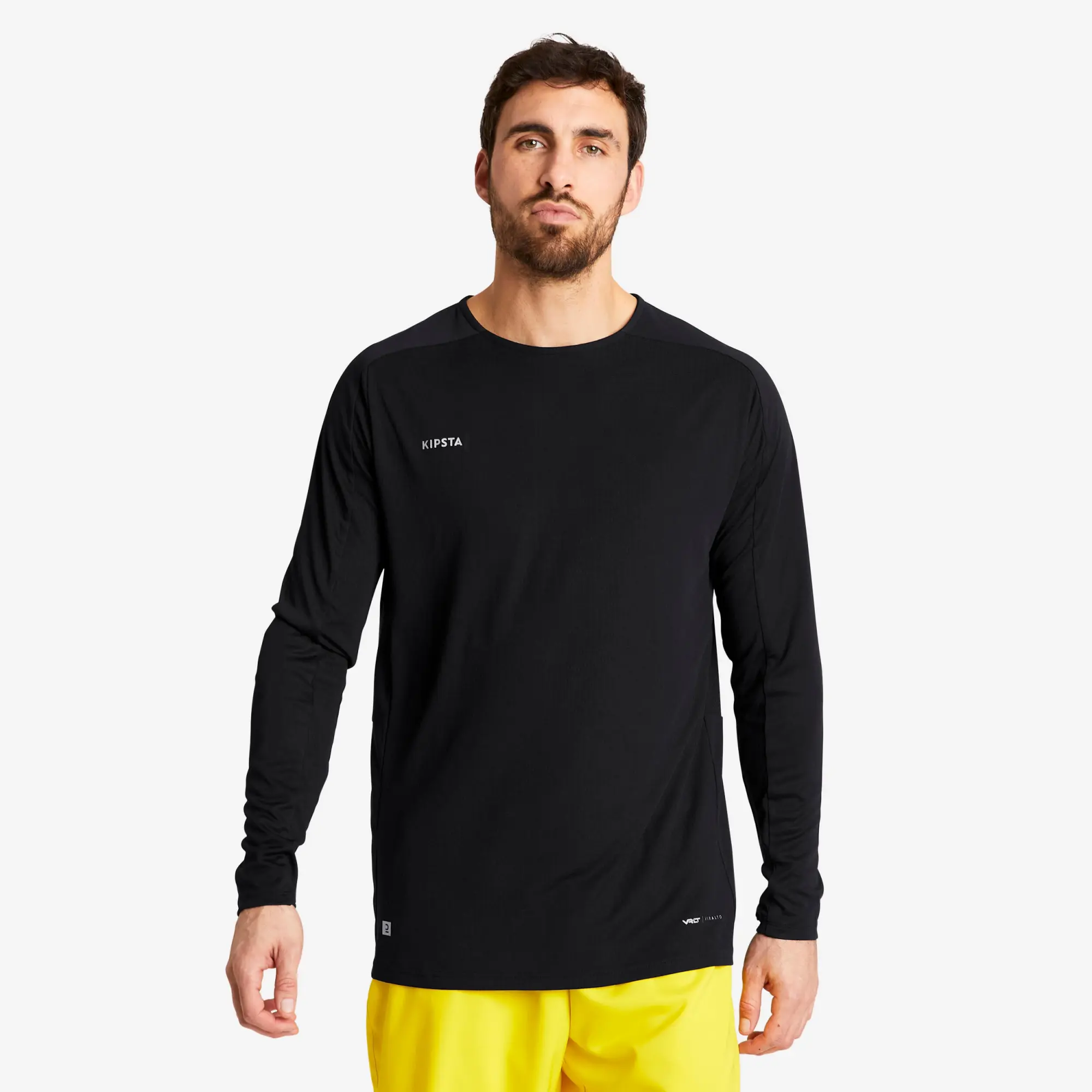Kipsta Long-Sleeved Football Shirt Viralto Club - Black