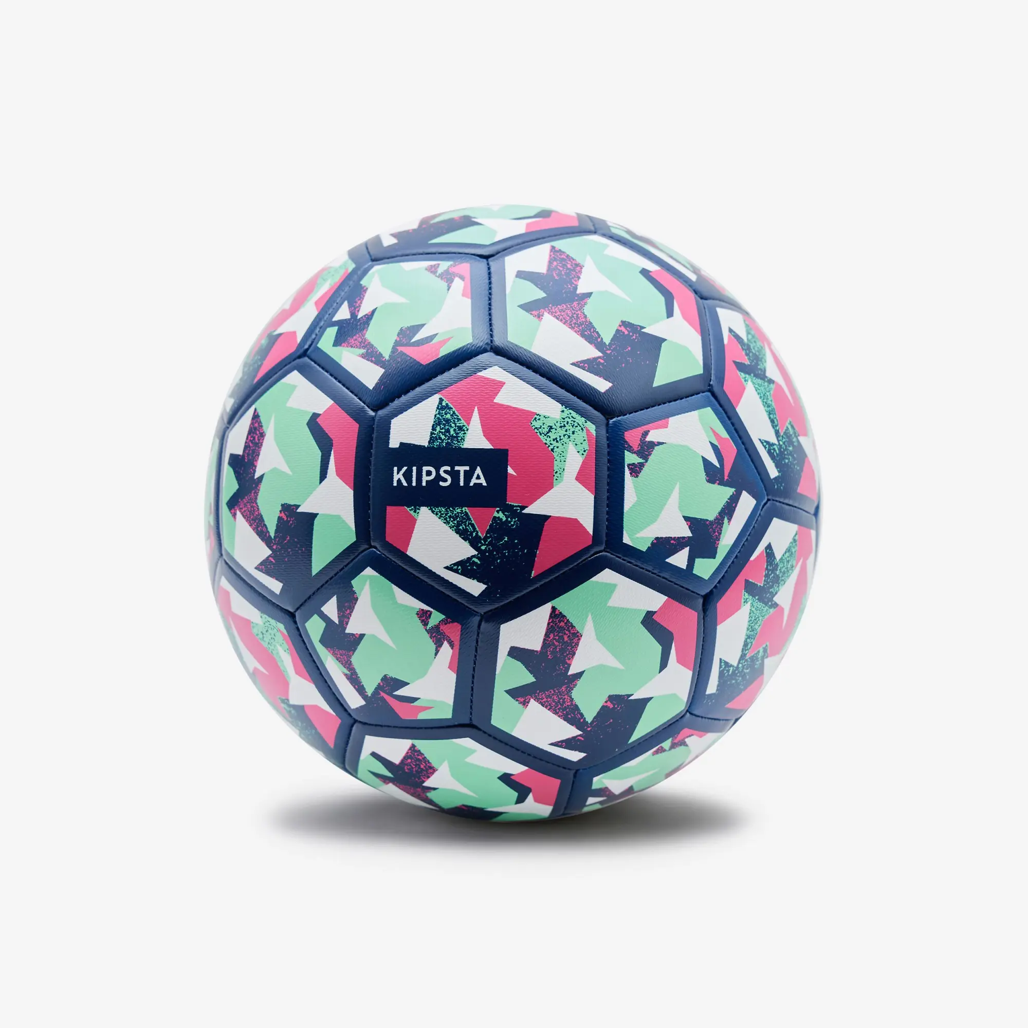 Kipsta Football Light Learning Ball Size 4 - Blue/Green/Purple