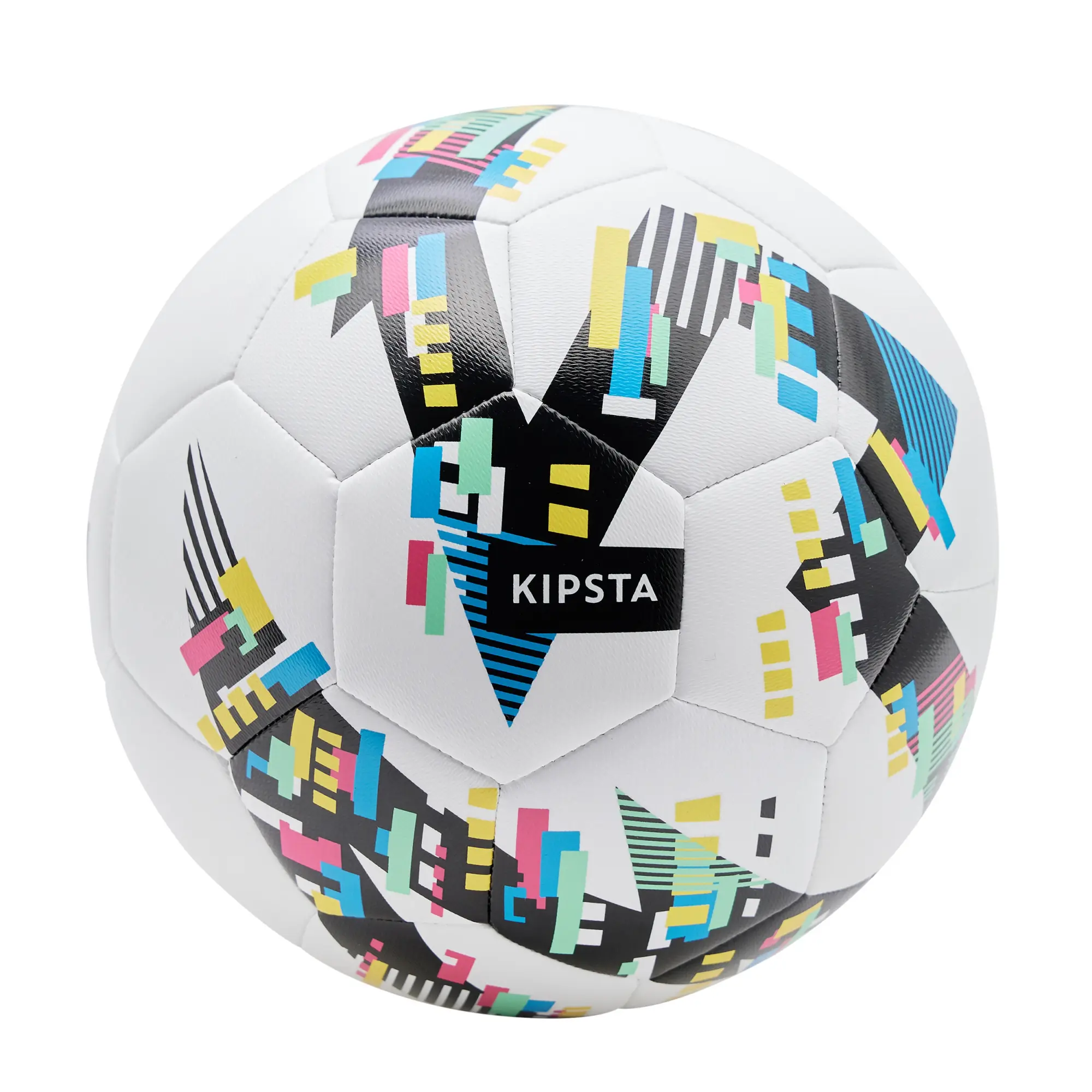 Kipsta Football Light Learning Ball Size 5 - White/Black