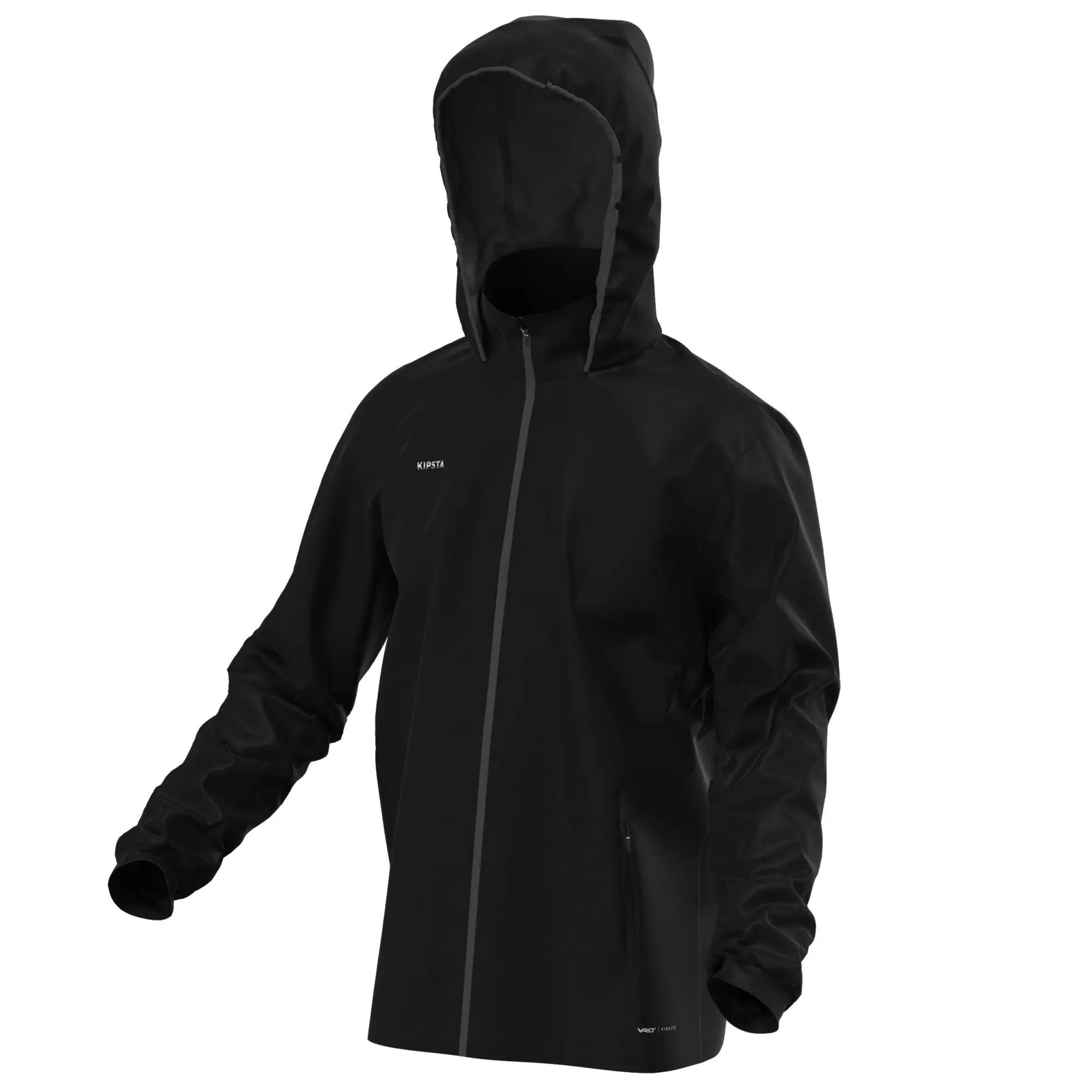 Kipsta Rainproof Football Jacket Viralto Club - Black