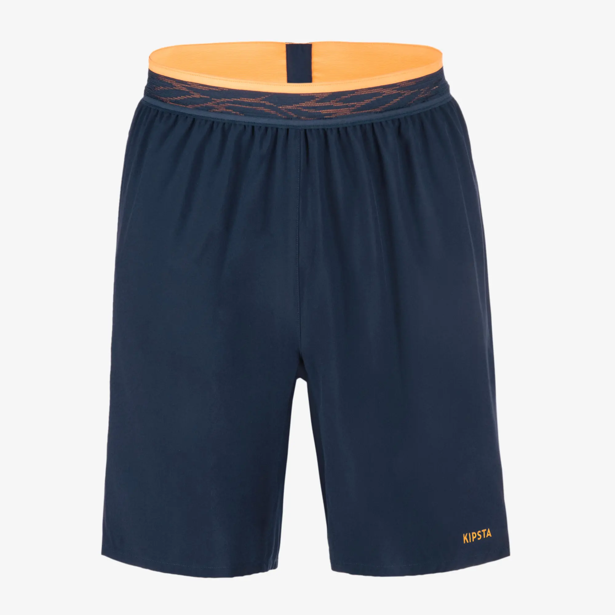 Kipsta Adult Football Shorts Clr - Navy/Orange