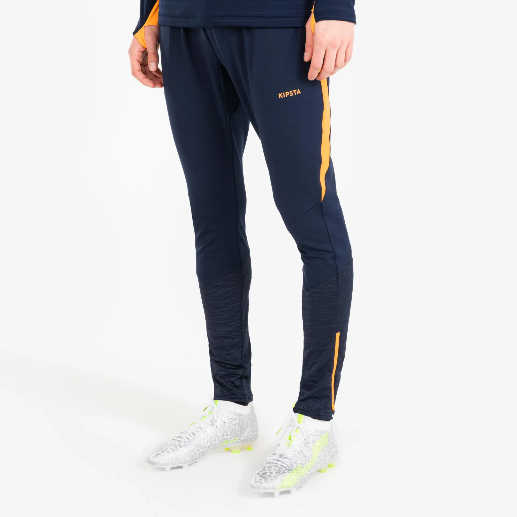 Kipsta Adult Football Bottoms Clr - Orange & Navy
