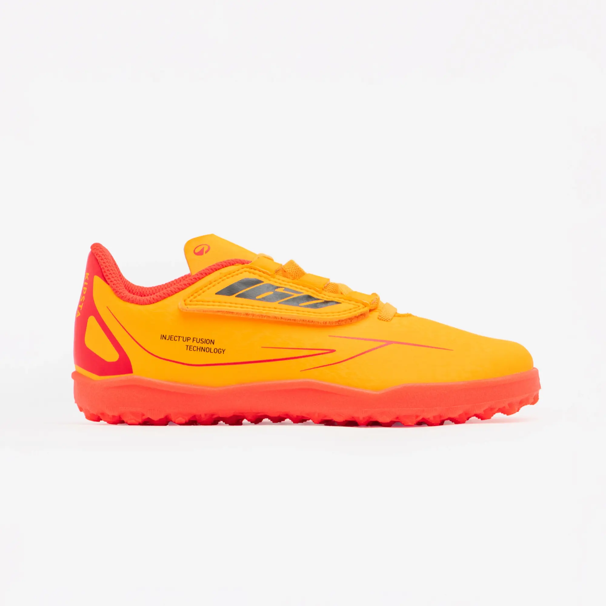 Kipsta Kids' Rip-Tab Football Boots 160 Easy Turf - Orange