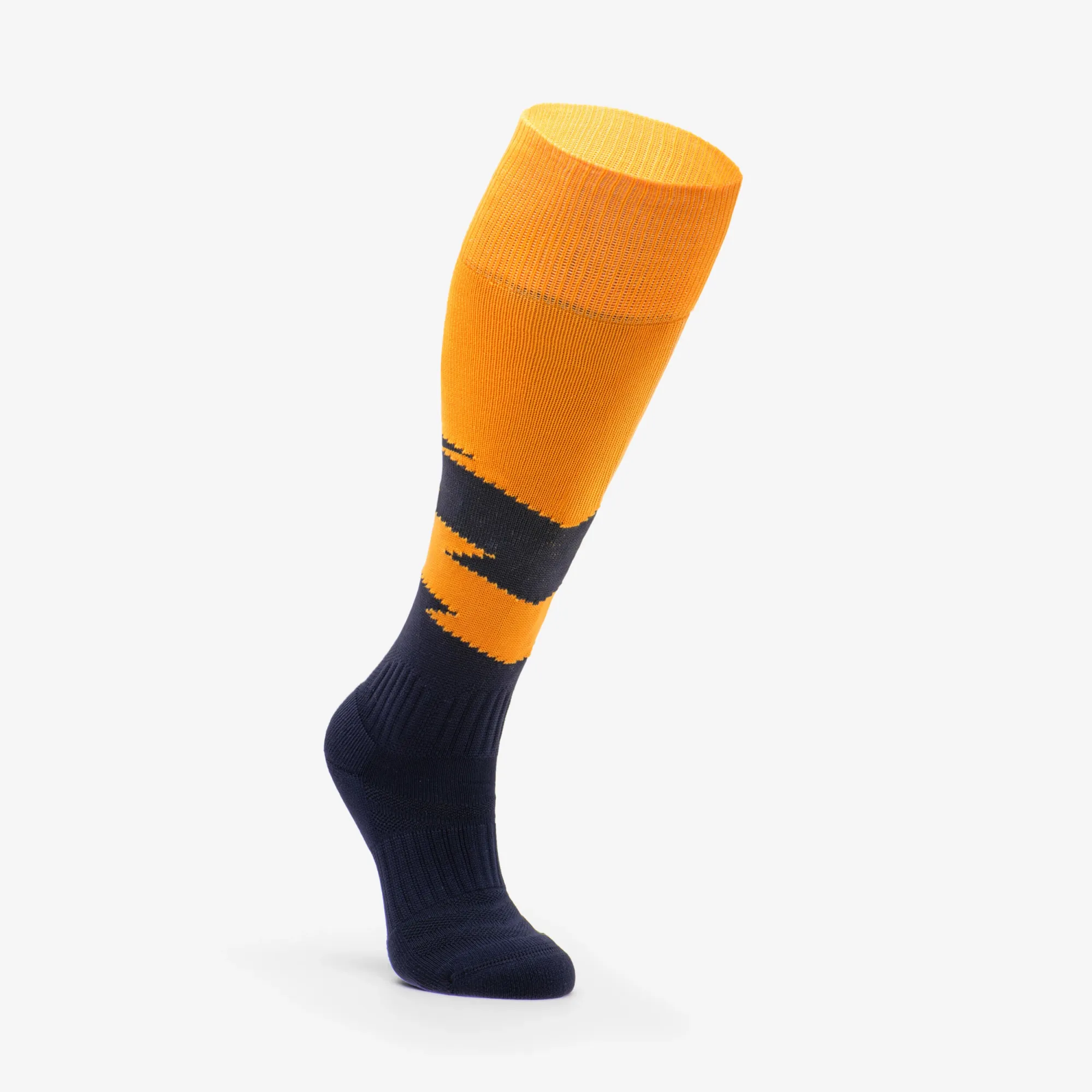 Kipsta Kids' Football Socks - Orange/Navy
