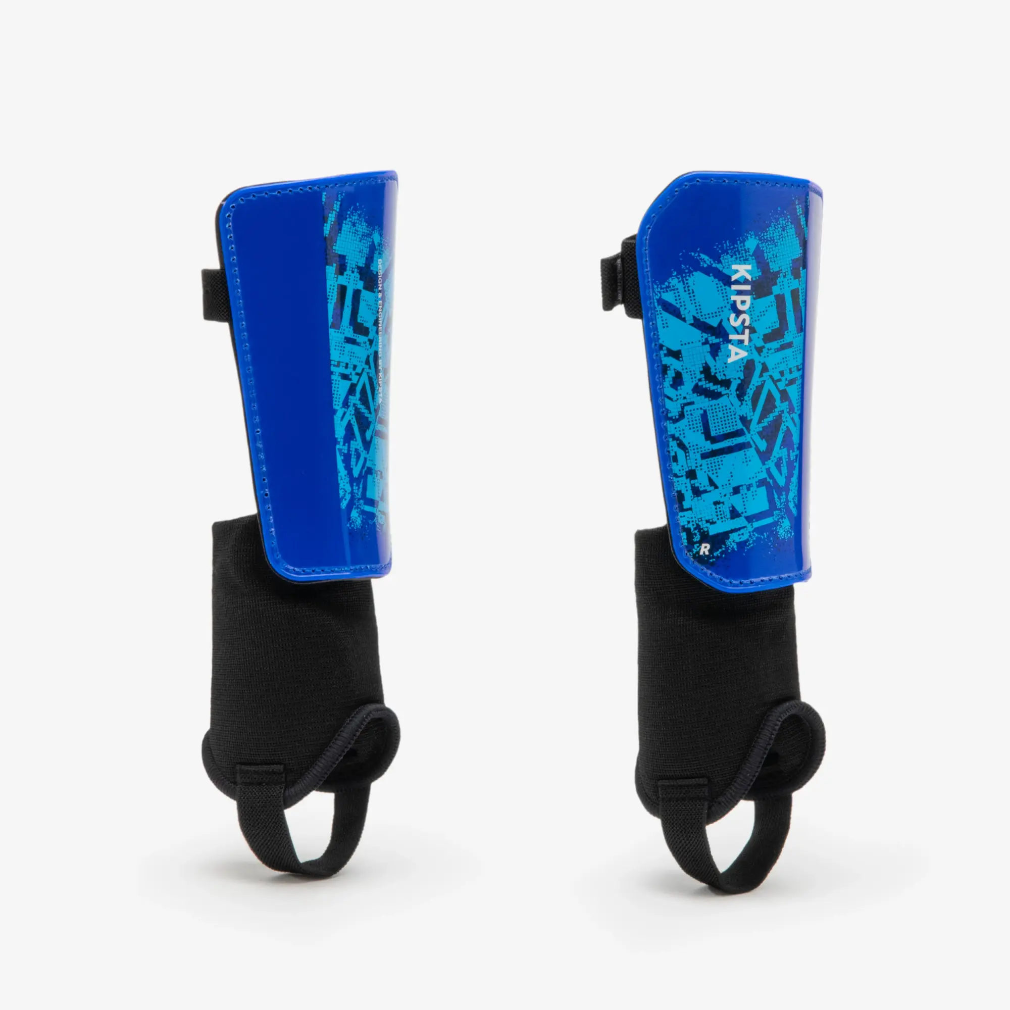 Kipsta Kids' Football Shin Pads Essential 140 - Blue