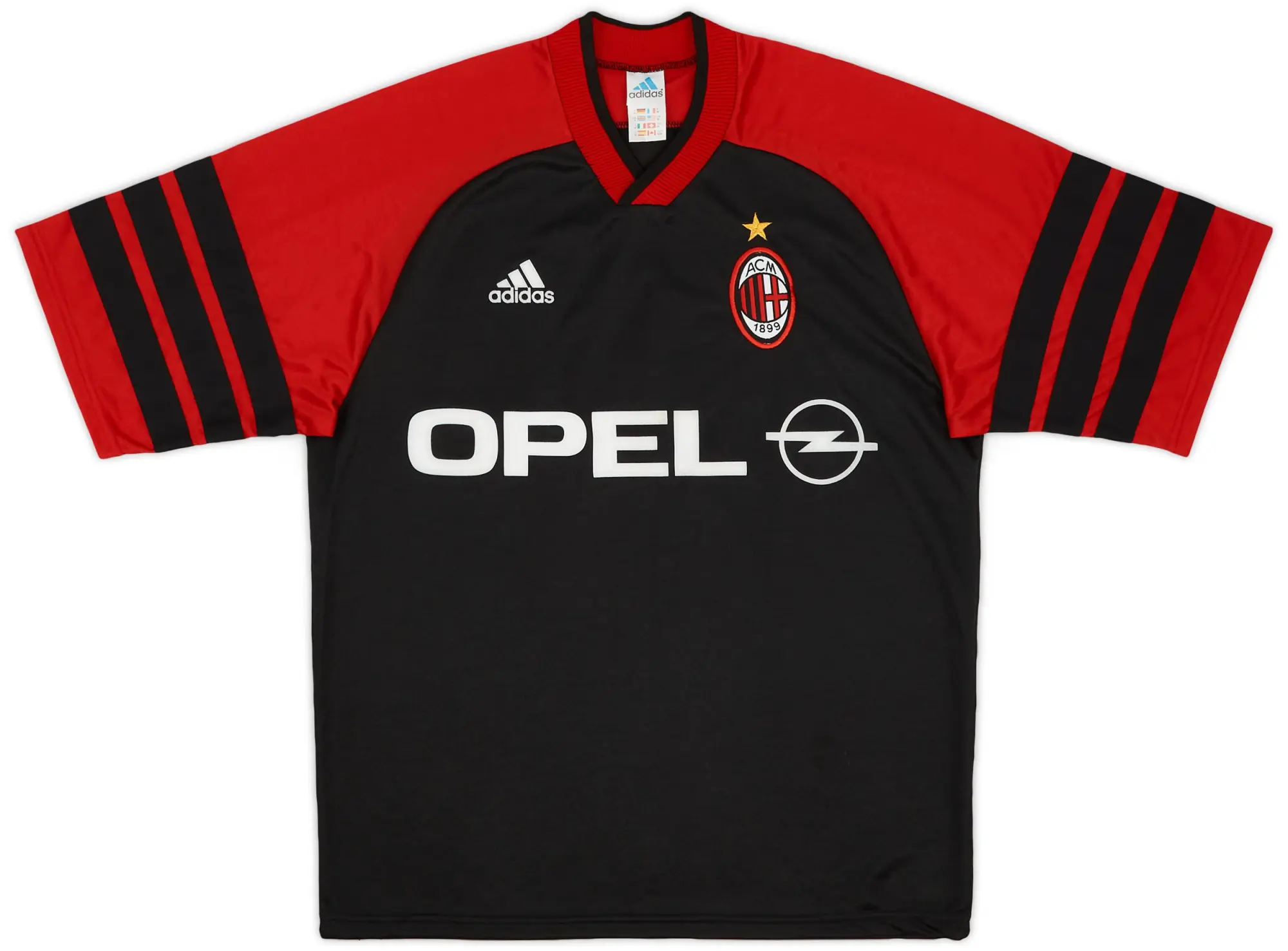 1998-99 AC Milan adidas Training Shirt - 8/10 - (M)