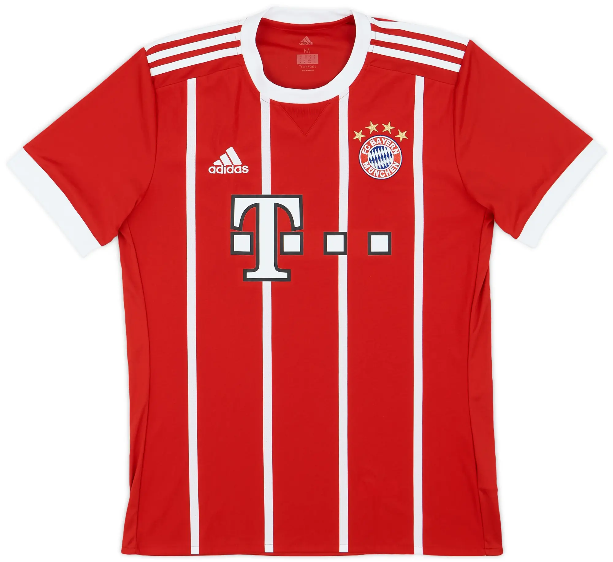adidas 2017-18 Bayern Munich Home Shirt - 9/10 - (M)
