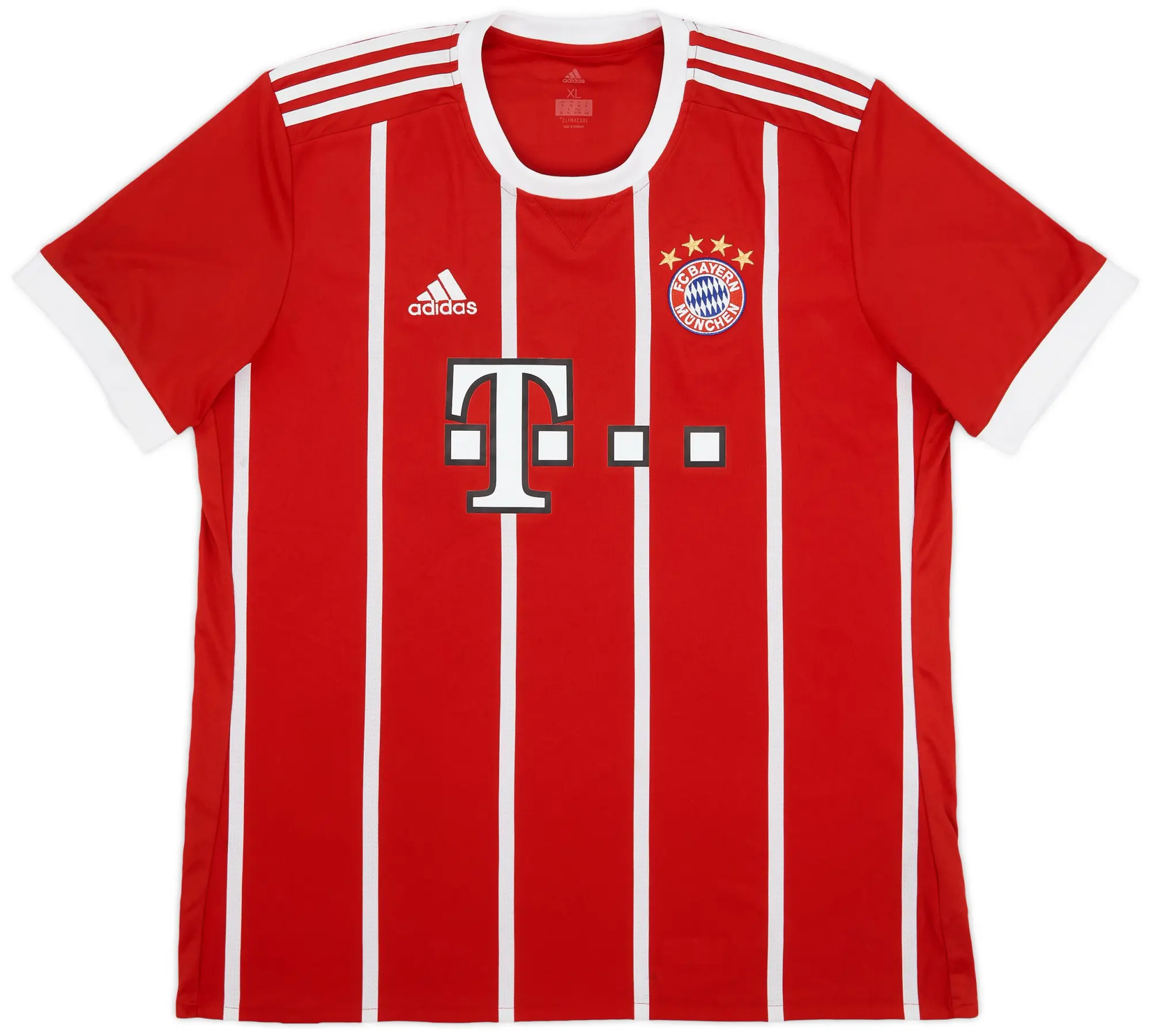 adidas 2017-18 Bayern Munich Home Shirt - 9/10 - (XL)