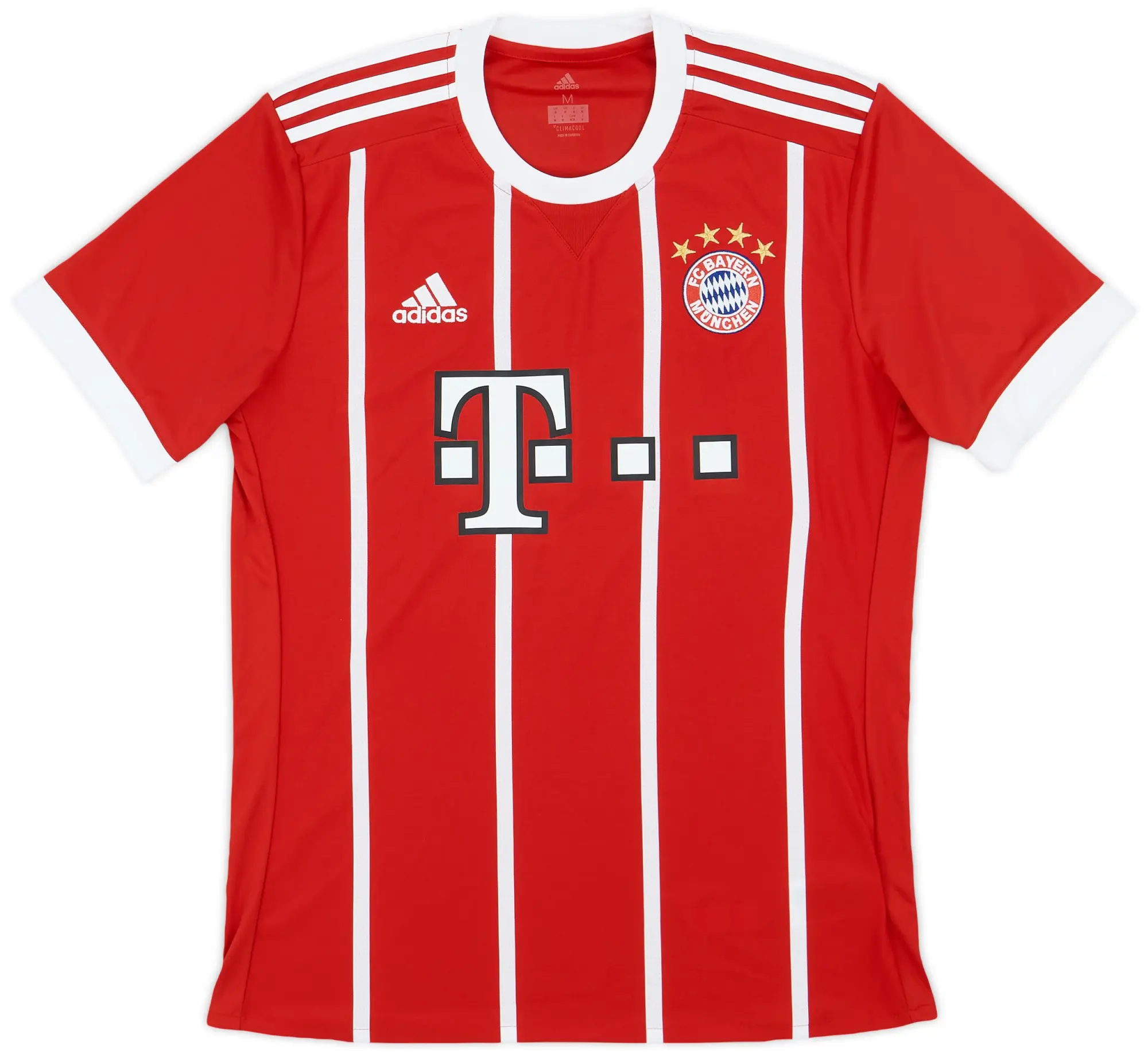 adidas 2017-18 Bayern Munich Home Shirt - 9/10 - (M)